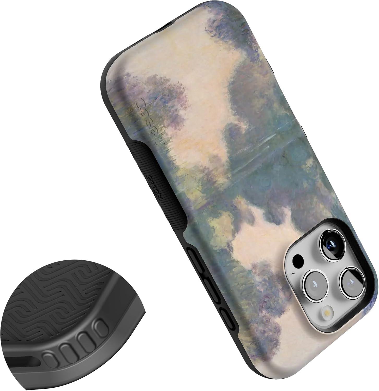 imageCasely iPhone 16 Pro Case  Ride The Wave  Pastel Rainbow Lined  Compatible with MagSafe  Bold Protective DesignMonets Morning  The Met Museum Collection