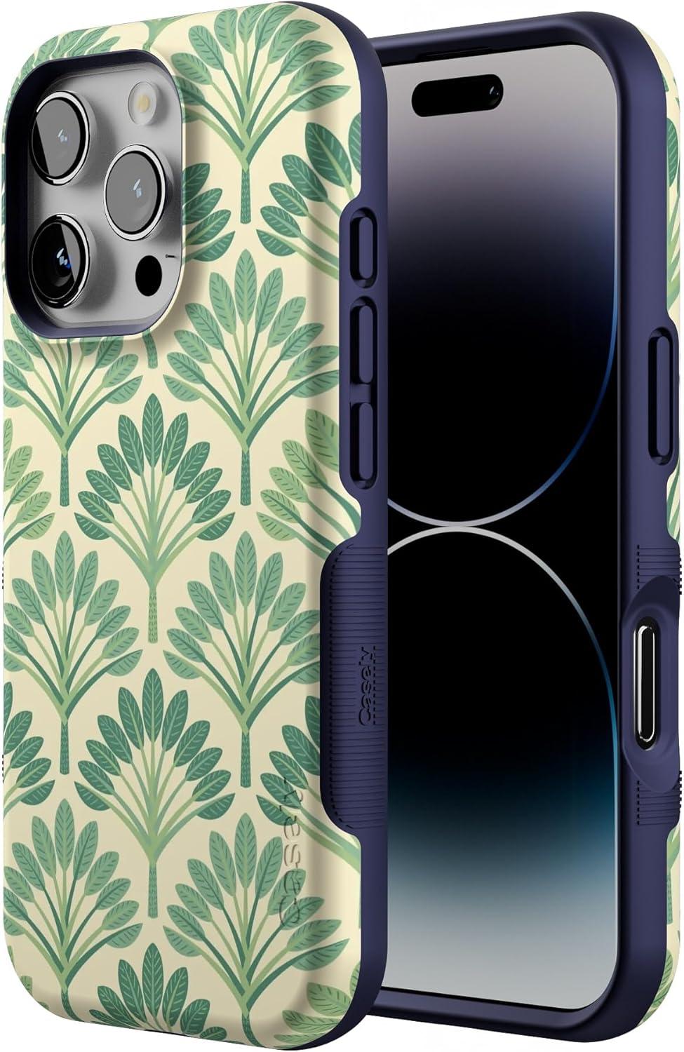 imageCasely iPhone 16 Pro Case  Ride The Wave  Pastel Rainbow Lined  Compatible with MagSafe  Bold Protective DesignPalm Beach  Palm Royale