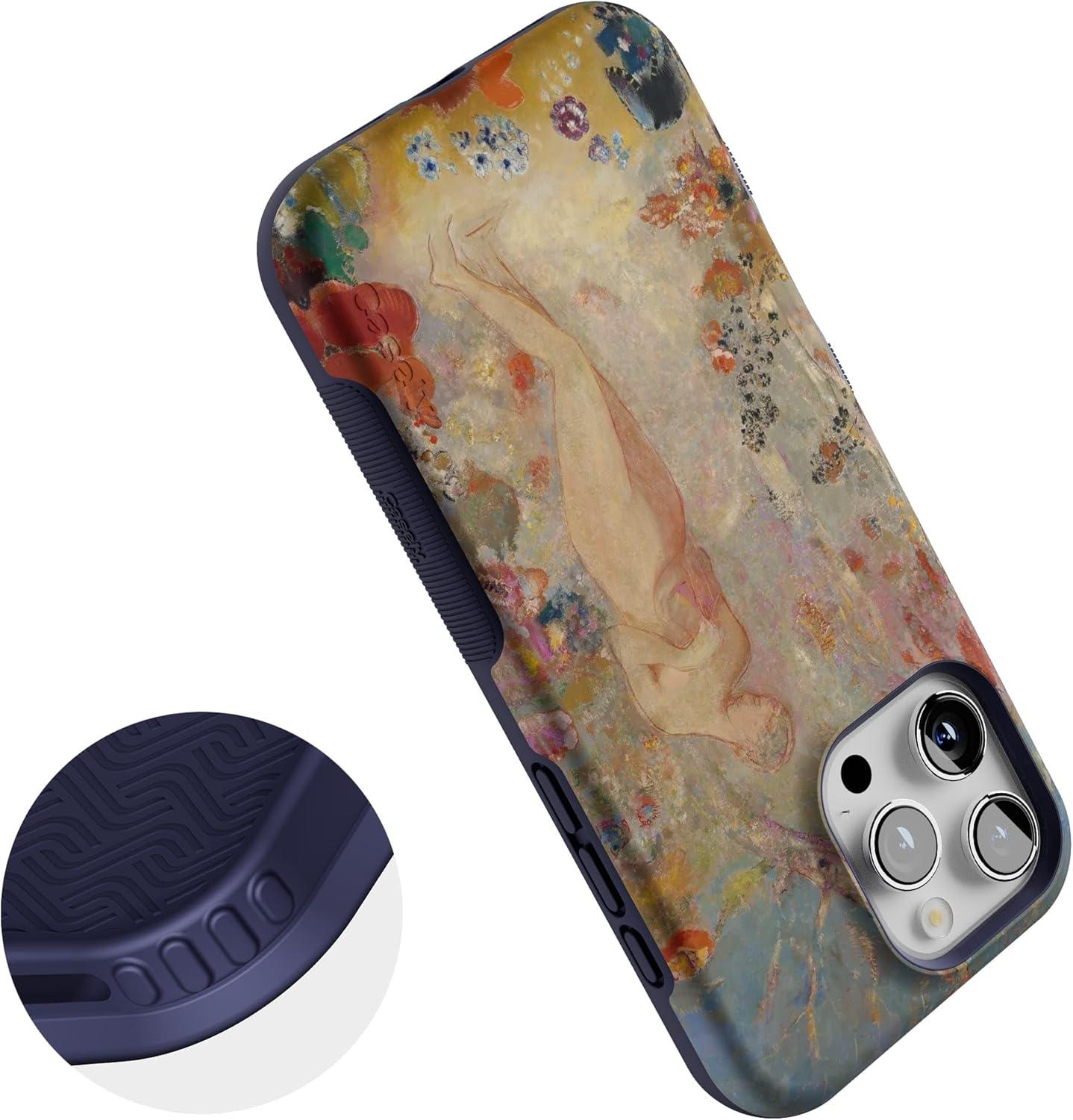 imageCasely iPhone 16 Pro Case  Ride The Wave  Pastel Rainbow Lined  Compatible with MagSafe  Bold Protective DesignPandora  The Met Series