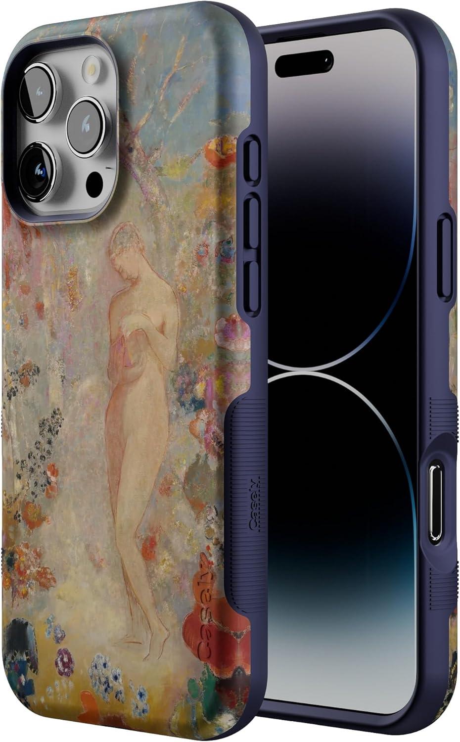 imageCasely iPhone 16 Pro Case  Ride The Wave  Pastel Rainbow Lined  Compatible with MagSafe  Bold Protective DesignPandora  The Met Series