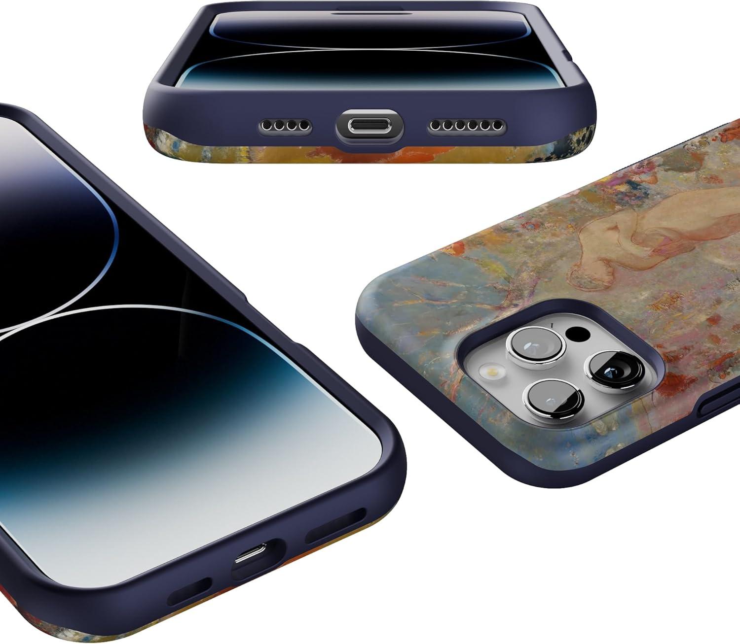 imageCasely iPhone 16 Pro Case  Ride The Wave  Pastel Rainbow Lined  Compatible with MagSafe  Bold Protective DesignPandora  The Met Series