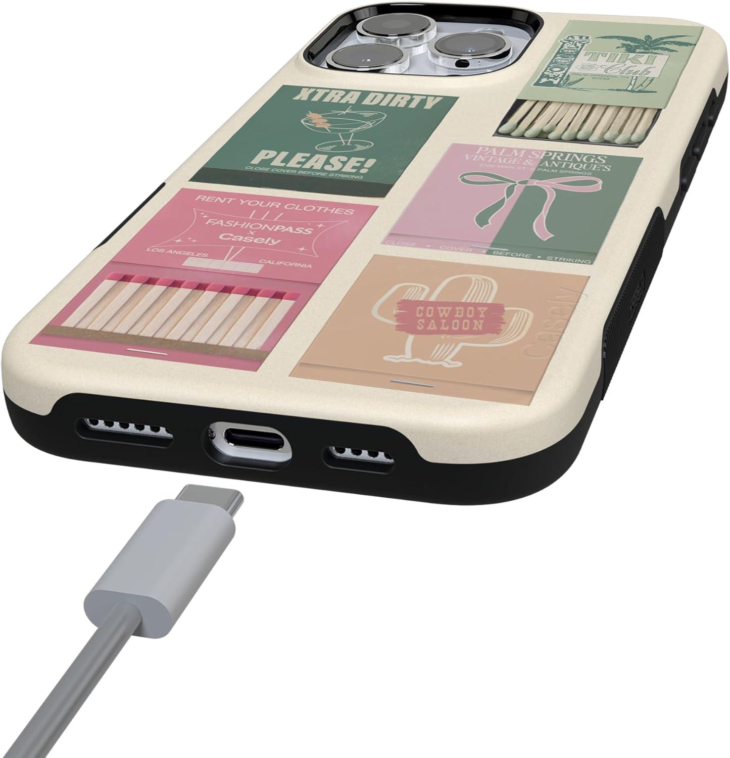 imageCasely iPhone 16 Pro Case  Ride The Wave  Pastel Rainbow Lined  Compatible with MagSafe  Bold Protective DesignPerfect Match  FashionPass