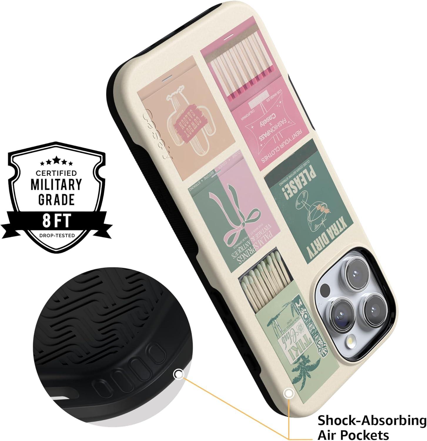 imageCasely iPhone 16 Pro Case  Ride The Wave  Pastel Rainbow Lined  Compatible with MagSafe  Bold Protective DesignPerfect Match  FashionPass