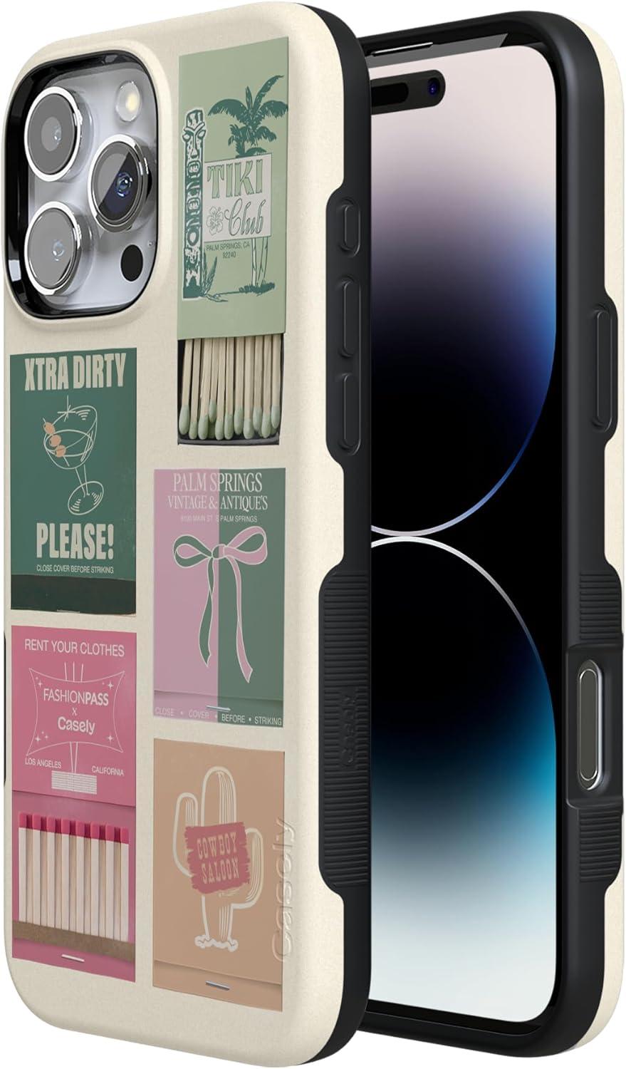 imageCasely iPhone 16 Pro Case  Ride The Wave  Pastel Rainbow Lined  Compatible with MagSafe  Bold Protective DesignPerfect Match  FashionPass