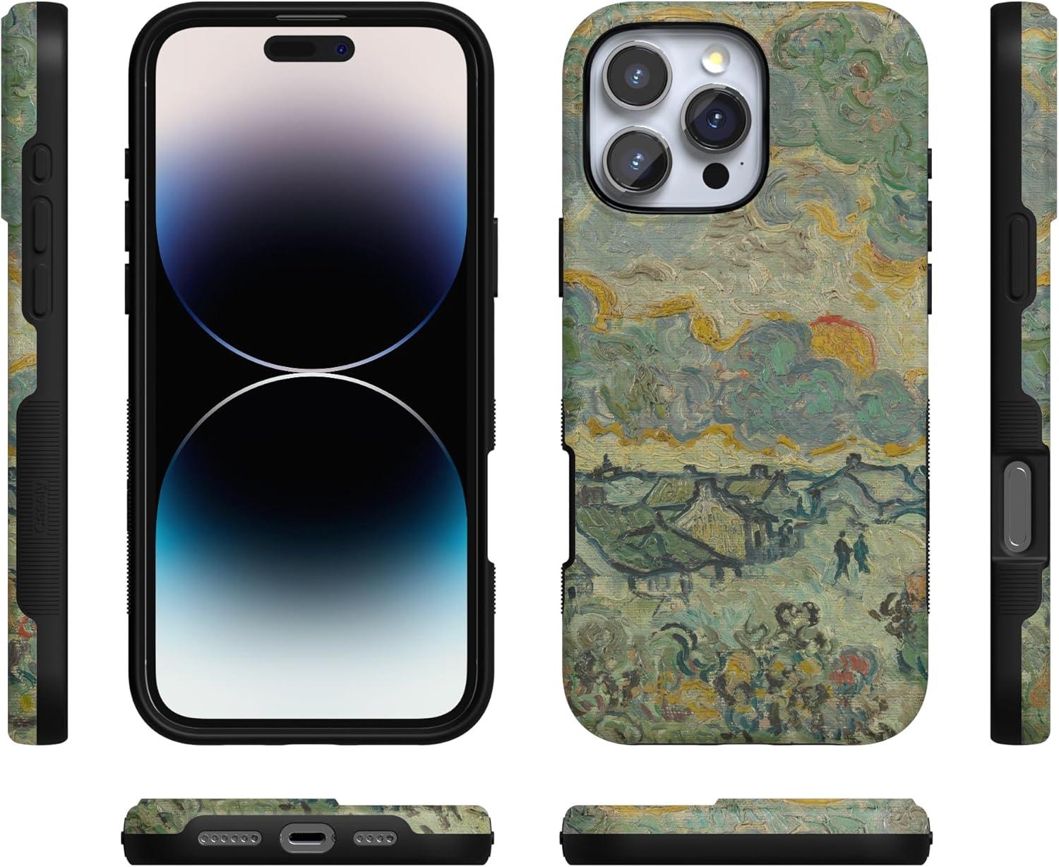 imageCasely iPhone 16 Pro Case  Ride The Wave  Pastel Rainbow Lined  Compatible with MagSafe  Bold Protective DesignReminiscence of Vincent