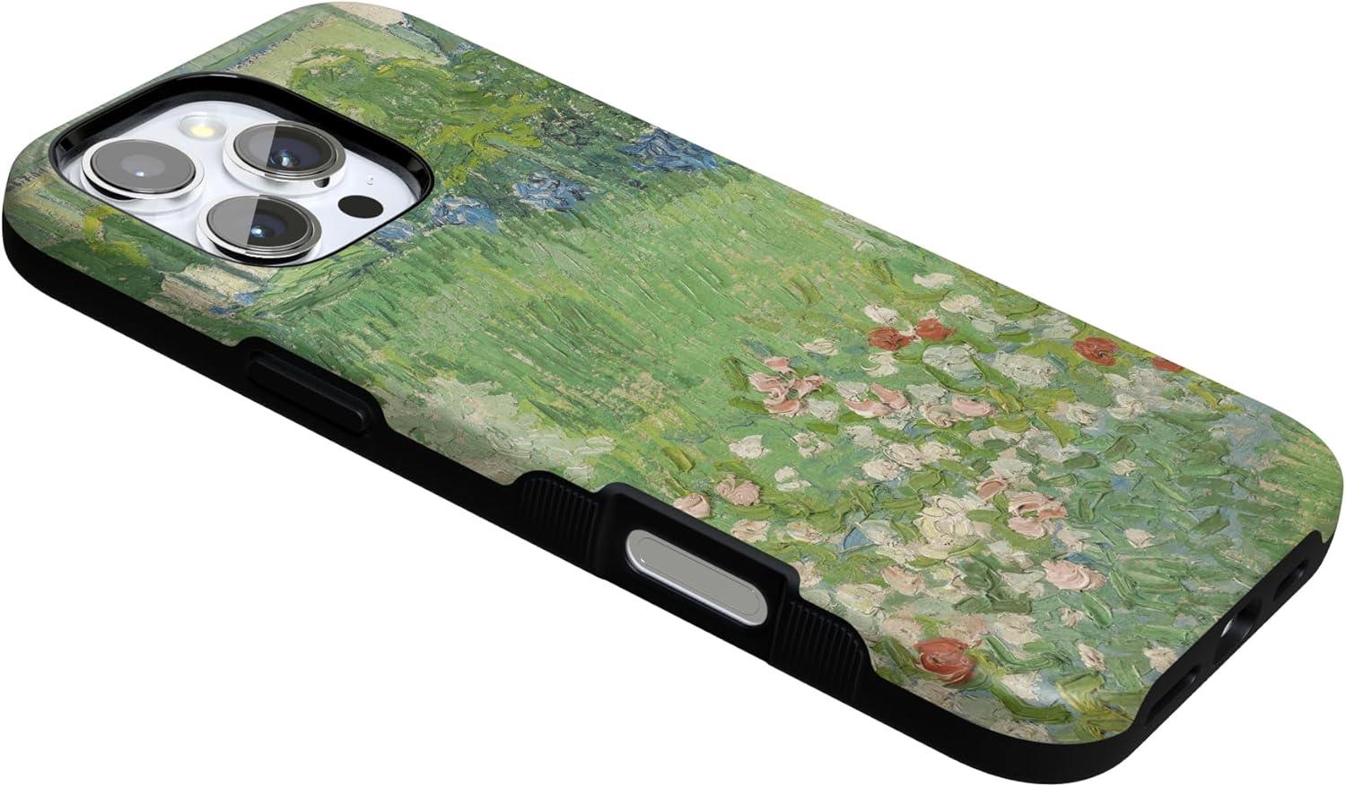 imageCasely iPhone 16 Pro Case  Ride The Wave  Pastel Rainbow Lined  Compatible with MagSafe  Bold Protective DesignVincents Admired Garden