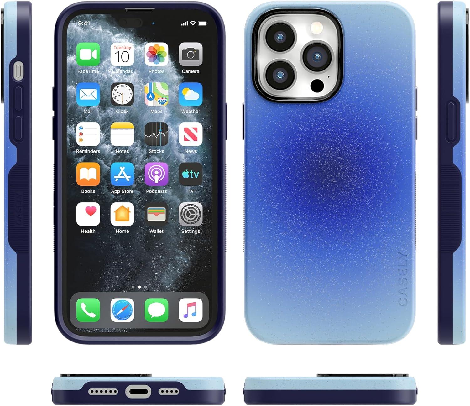 imageCasely iPhone 17 Air Case  Inner Glow  Green Aura  Compatible with MagSafe  Bold Protective DesignCobalt Clarity  Blue Aura