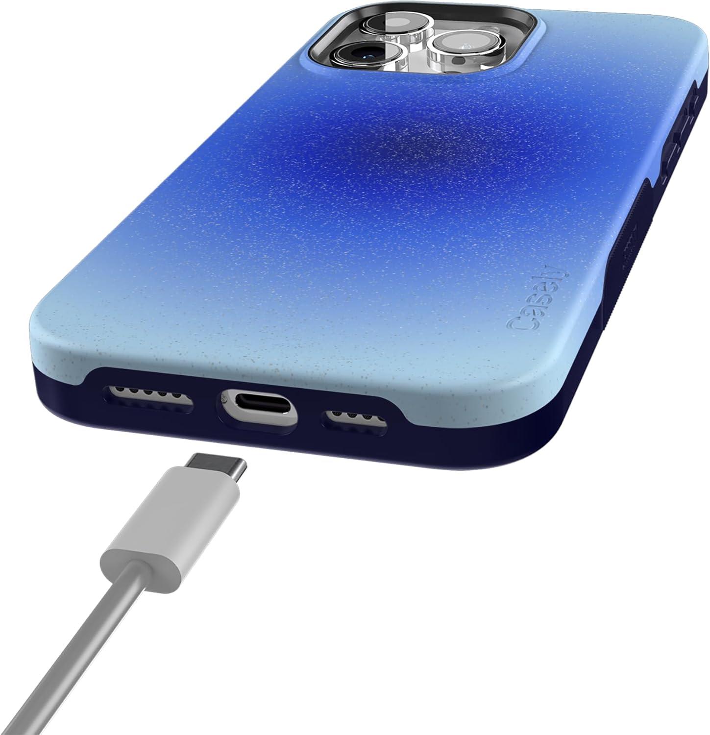 imageCasely iPhone 17 Air Case  Inner Glow  Green Aura  Compatible with MagSafe  Bold Protective DesignCobalt Clarity  Blue Aura