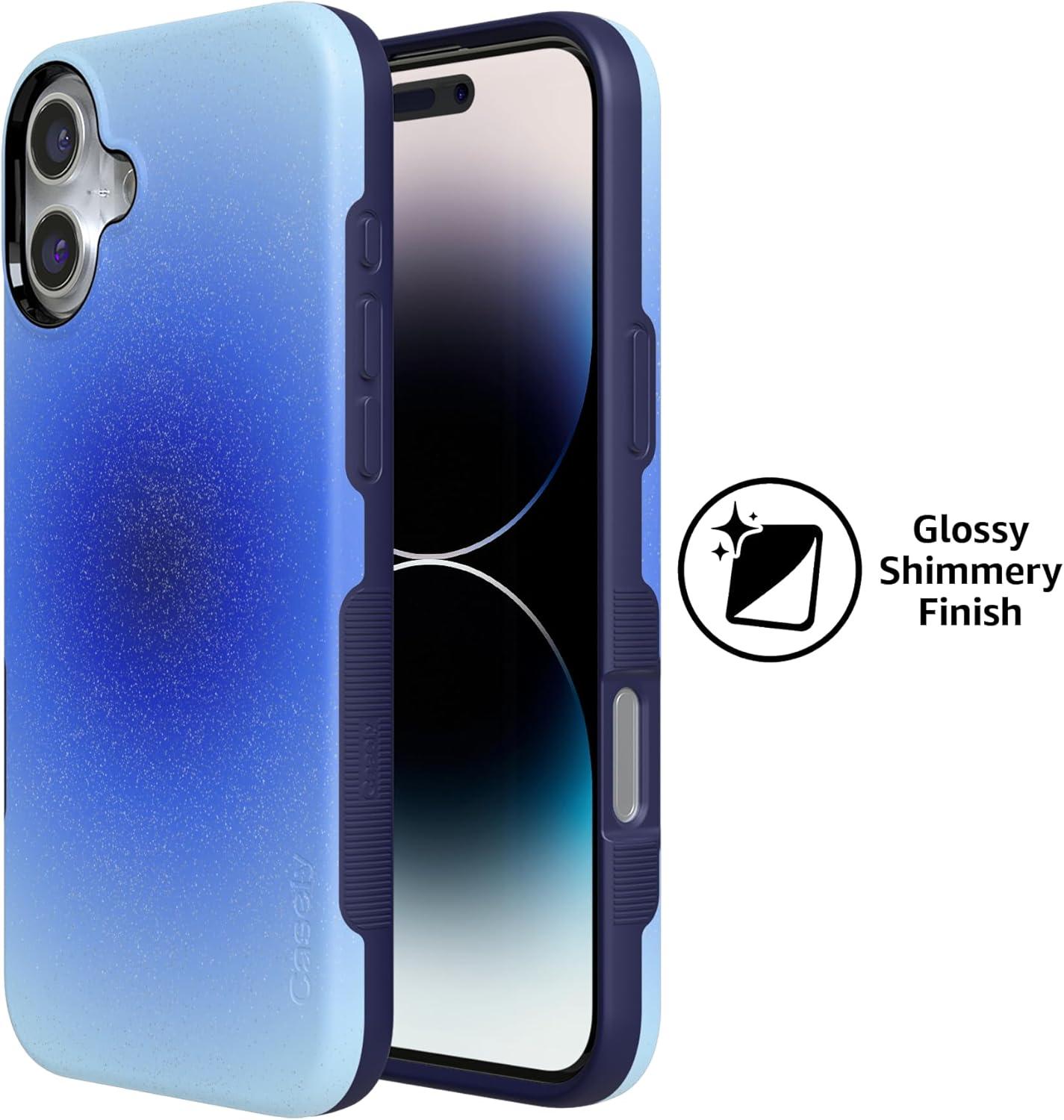 imageCasely iPhone 17 Air Case  Inner Glow  Green Aura  Compatible with MagSafe  Bold Protective DesignCobalt Clarity  Blue Aura