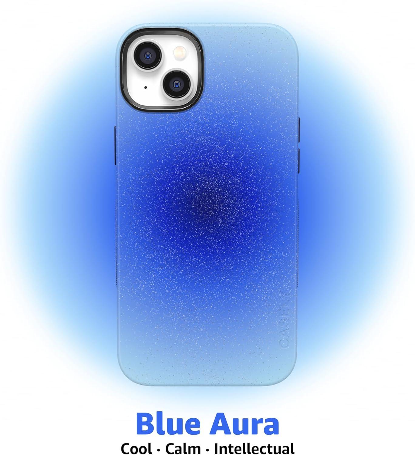 imageCasely iPhone 17 Air Case  Inner Glow  Green Aura  Compatible with MagSafe  Bold Protective DesignCobalt Clarity  Blue Aura