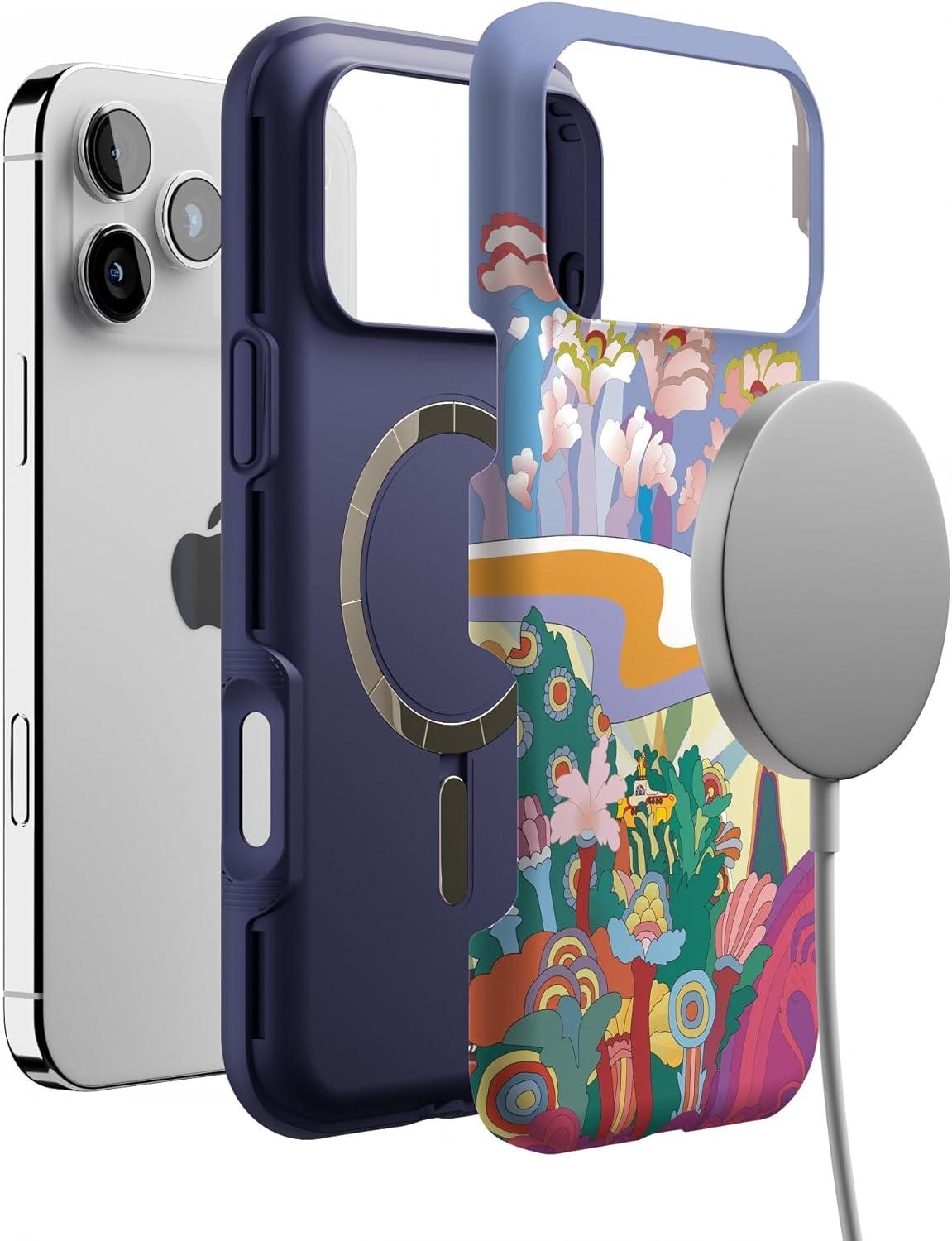 imageCasely iPhone 17 Pro Max Case  Be Mine  Tiny Hearts  Compatible with MagSafe  Bold Protective DesignBeneath the Waves  The Beatles Yellow Submarine