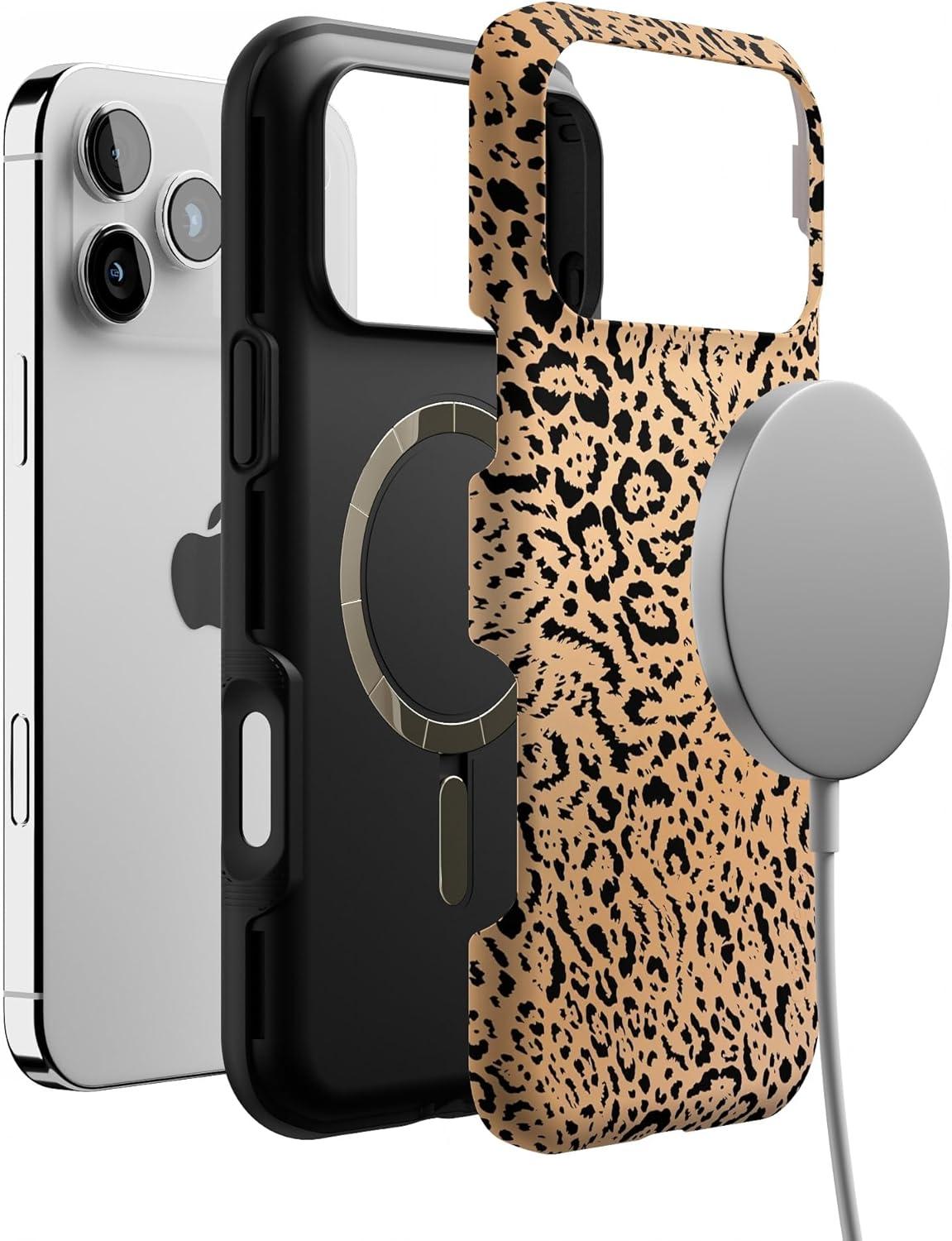 imageCasely iPhone 17 Pro Max Case  Be Mine  Tiny Hearts  Compatible with MagSafe  Bold Protective DesignBorn to Be Wild  Jaguar Print