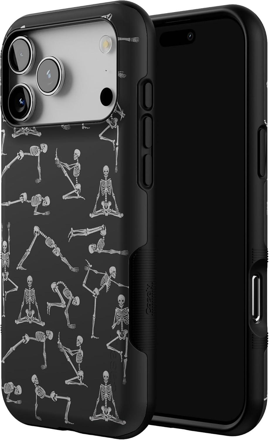 imageCasely iPhone 17 Pro Max Case  Be Mine  Tiny Hearts  Compatible with MagSafe  Bold Protective DesignCorpse Pose  Skeleton Yoga