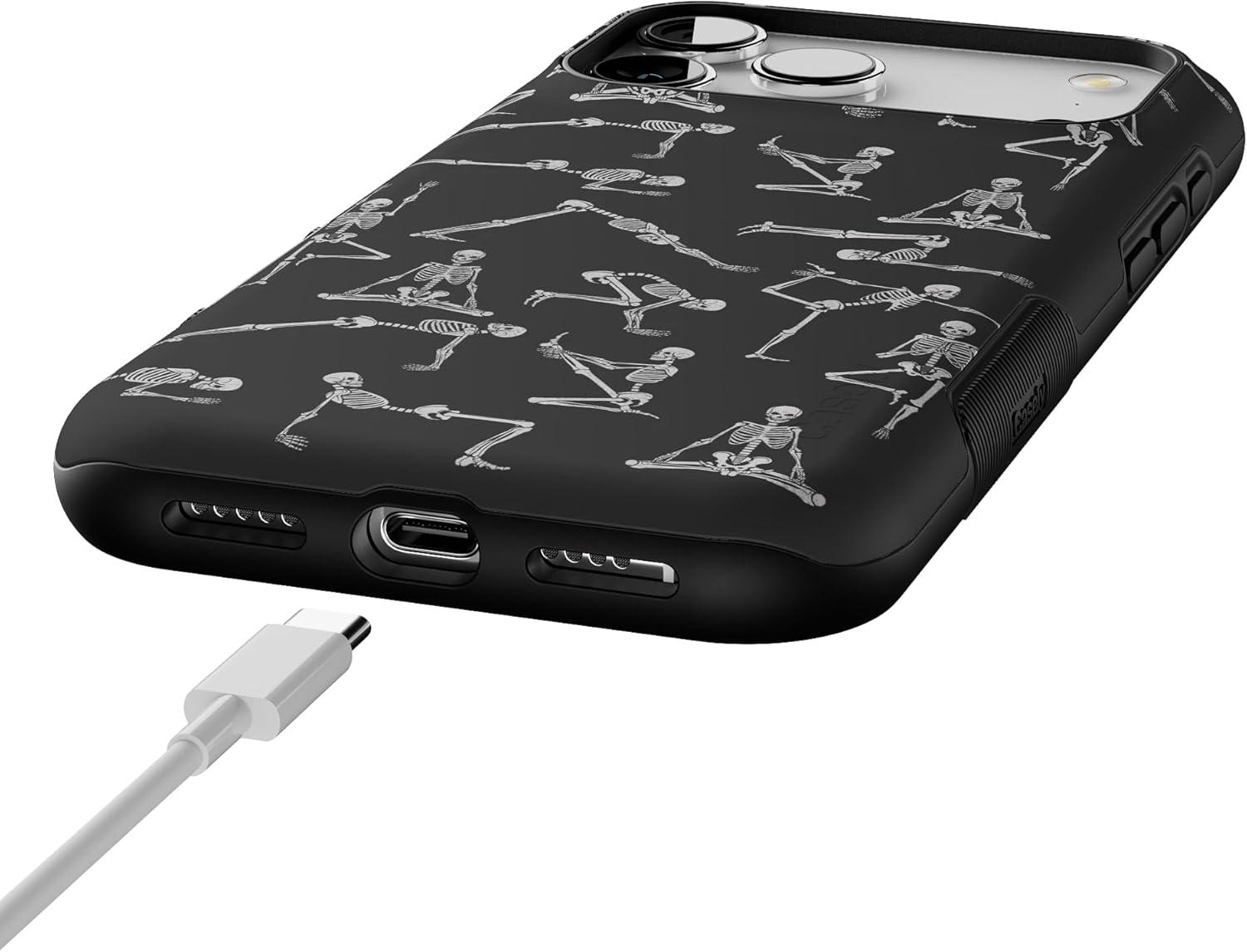 imageCasely iPhone 17 Pro Max Case  Be Mine  Tiny Hearts  Compatible with MagSafe  Bold Protective DesignCorpse Pose  Skeleton Yoga