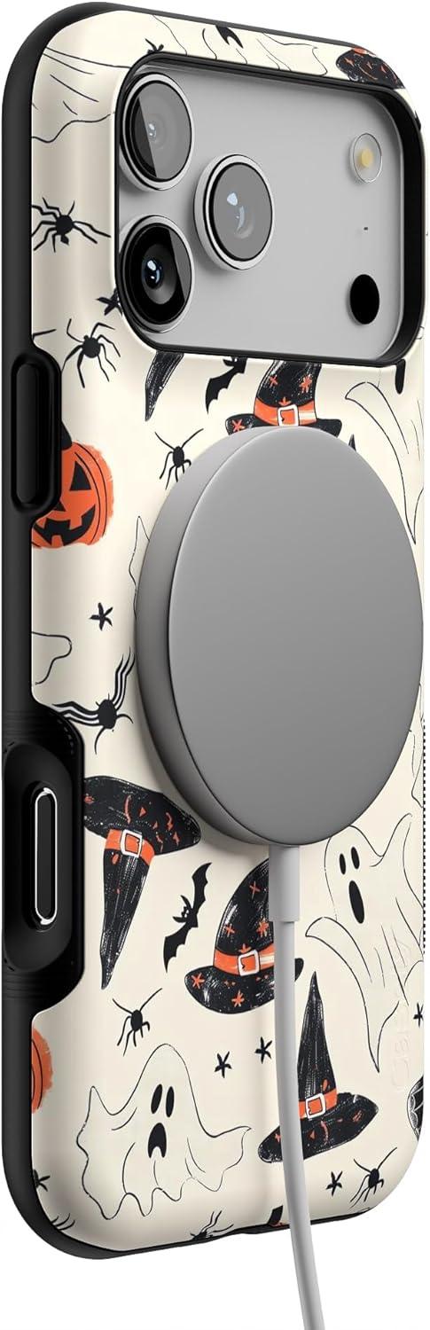 imageCasely iPhone 17 Pro Max Case  Be Mine  Tiny Hearts  Compatible with MagSafe  Bold Protective DesignFeeling Witchy  Haunted Halloween
