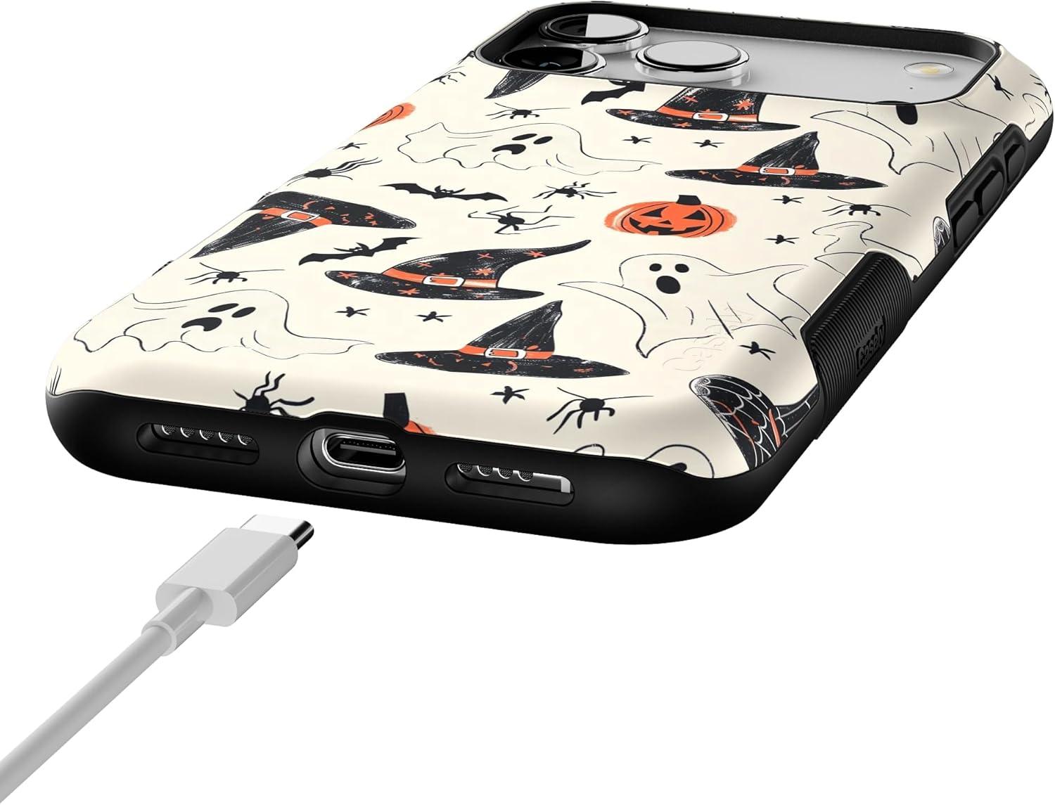 imageCasely iPhone 17 Pro Max Case  Be Mine  Tiny Hearts  Compatible with MagSafe  Bold Protective DesignFeeling Witchy  Haunted Halloween