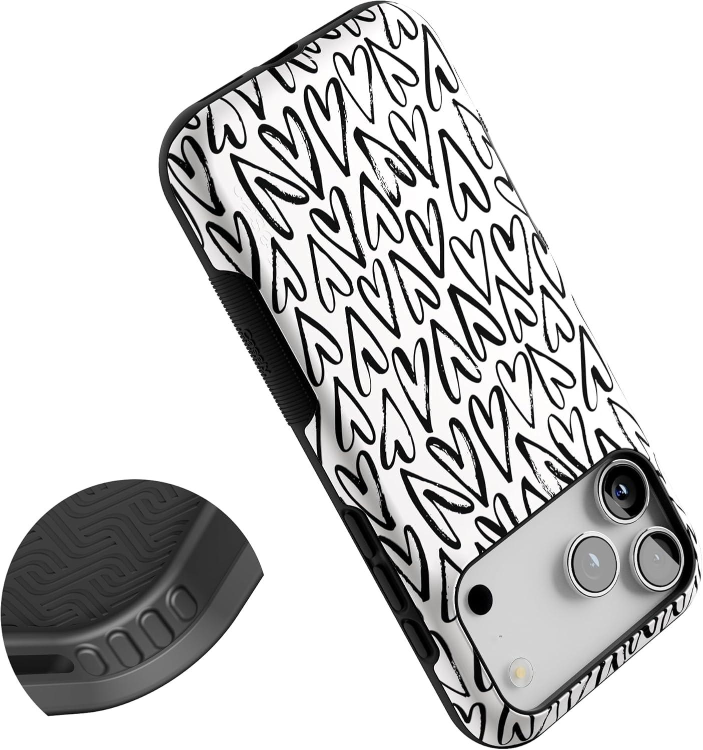 imageCasely iPhone 17 Pro Max Case  Be Mine  Tiny Hearts  Compatible with MagSafe  Bold Protective DesignHeart Throb  Endless Hearts
