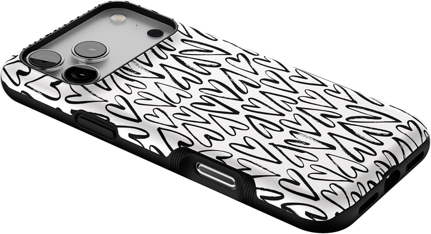 imageCasely iPhone 17 Pro Max Case  Be Mine  Tiny Hearts  Compatible with MagSafe  Bold Protective DesignHeart Throb  Endless Hearts