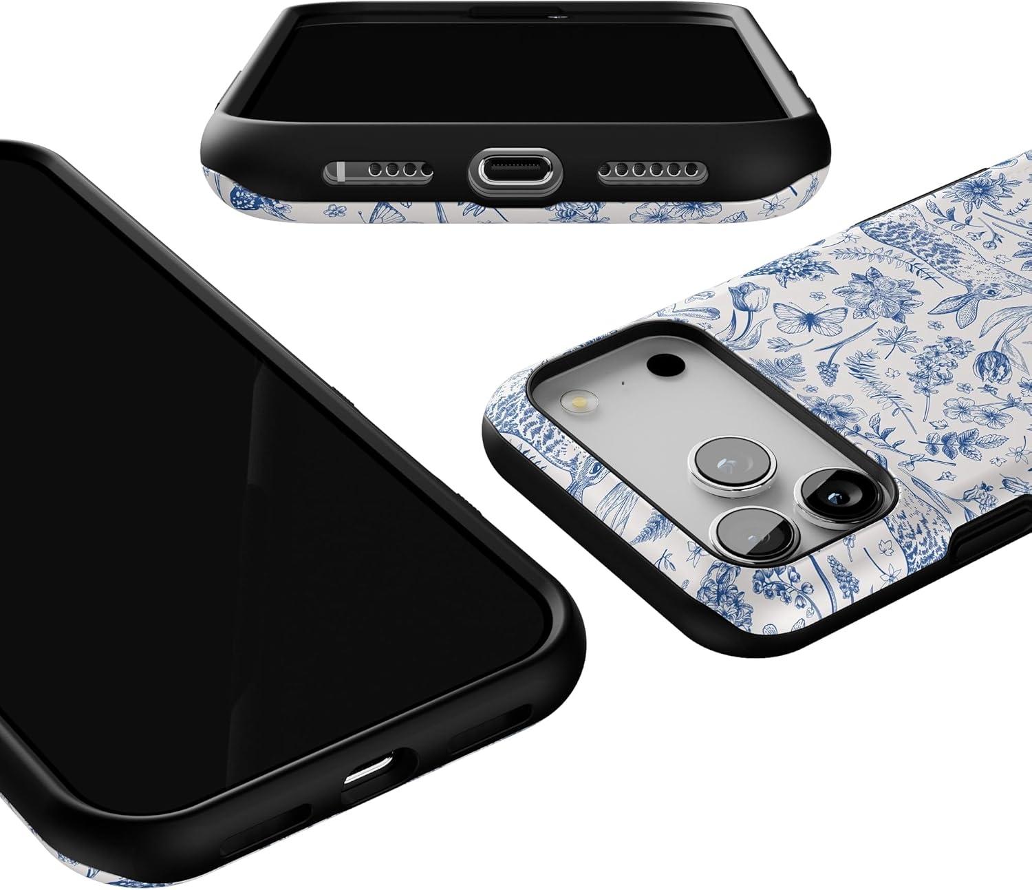 imageCasely iPhone 17 Pro Max Case  Be Mine  Tiny Hearts  Compatible with MagSafe  Bold Protective DesignHop  Bloom  Bunny Toile