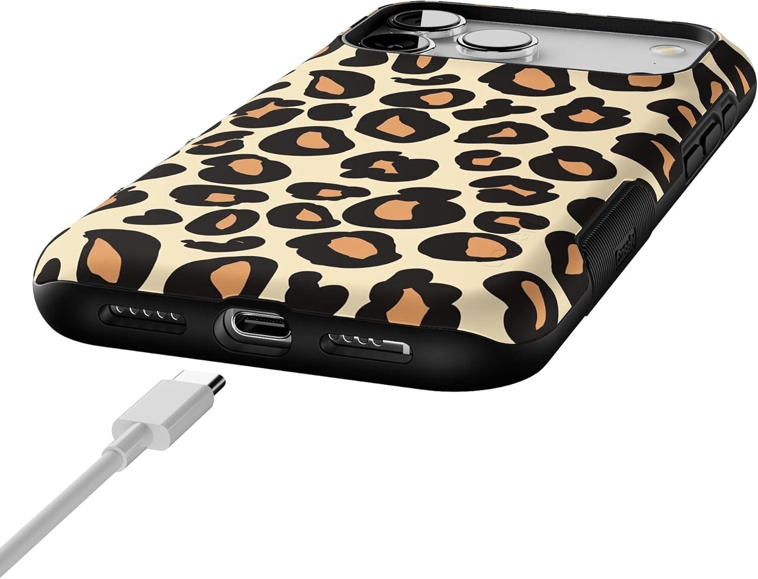 imageCasely iPhone 17 Pro Max Case  Be Mine  Tiny Hearts  Compatible with MagSafe  Bold Protective DesignInto the Wild  Leopard Print