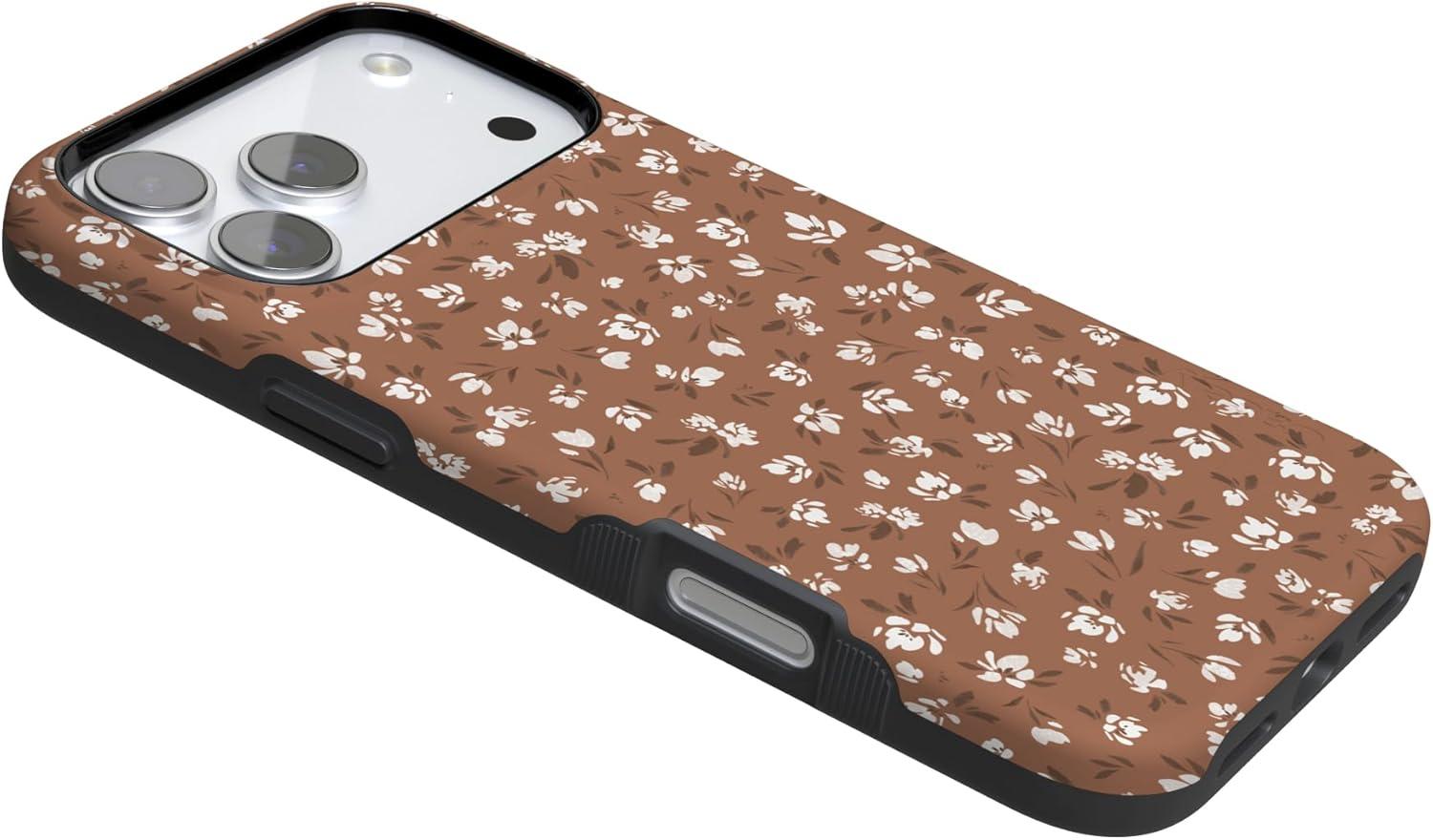 imageCasely iPhone 17 Pro Max Case  Be Mine  Tiny Hearts  Compatible with MagSafe  Bold Protective DesignMocha Meadow  Tiny Flowers