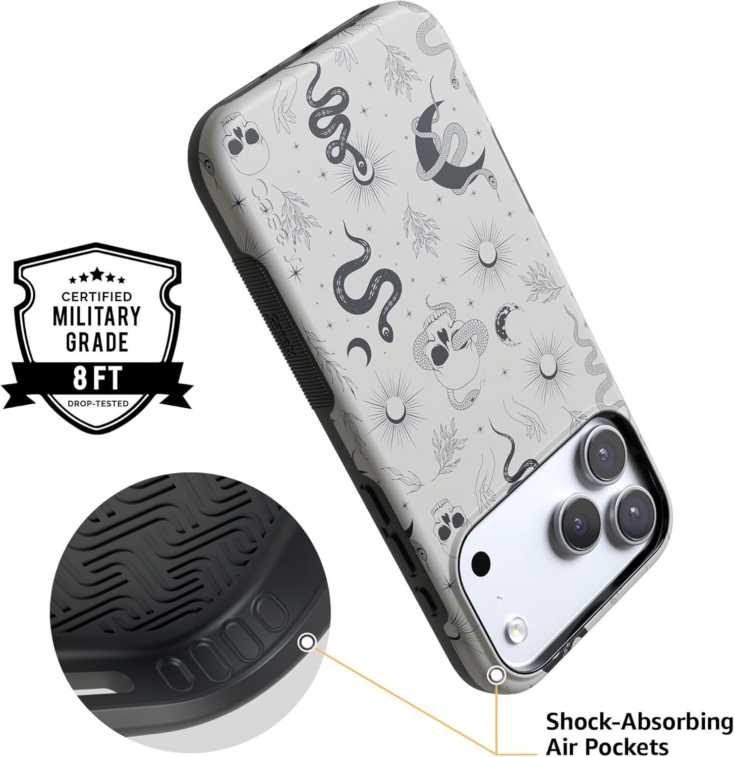 imageCasely iPhone 17 Pro Max Case  Be Mine  Tiny Hearts  Compatible with MagSafe  Bold Protective DesignNo Further Explanation  Snakes  Skulls