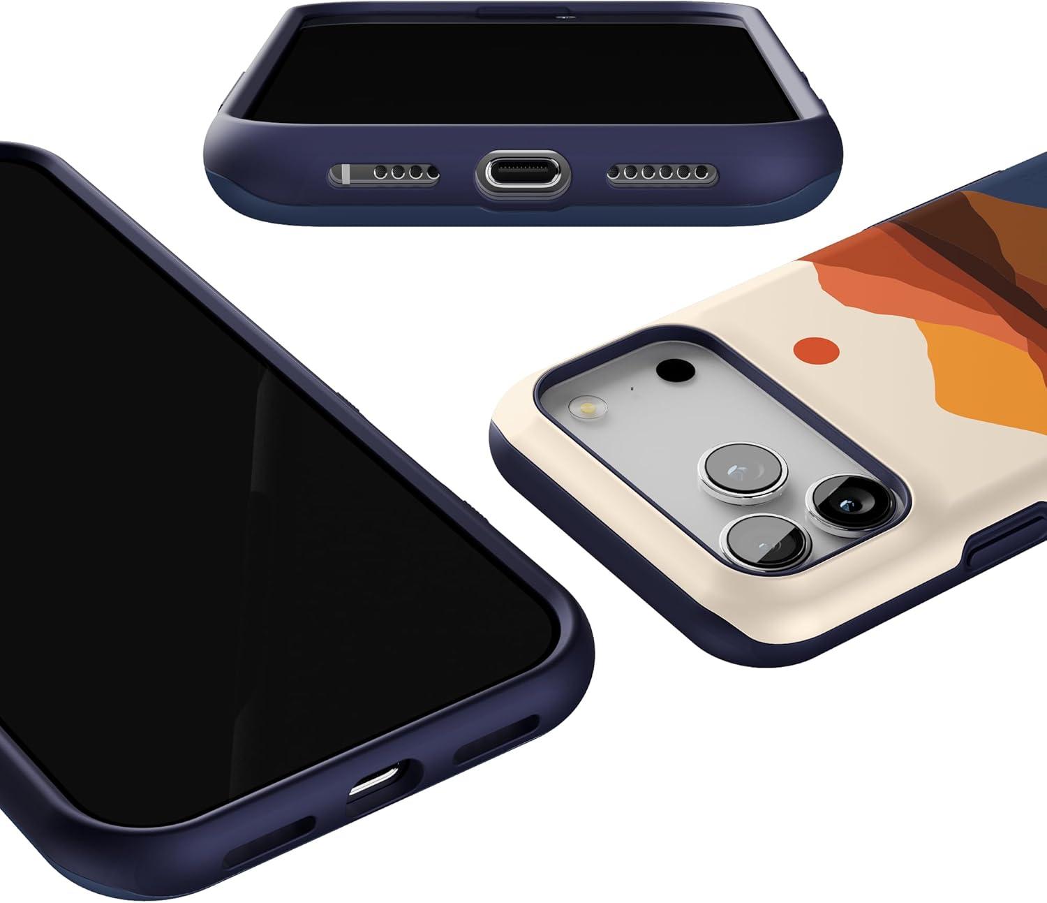 imageCasely iPhone 17 Pro Max Case  Be Mine  Tiny Hearts  Compatible with MagSafe  Bold Protective DesignOpposites Attract  Day  Night Colorblock Mt