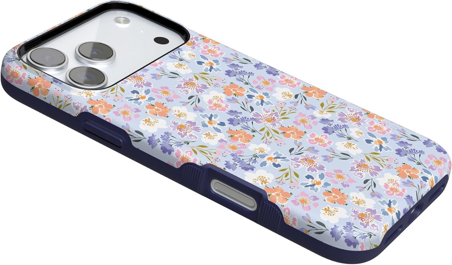 imageCasely iPhone 17 Pro Max Case  Be Mine  Tiny Hearts  Compatible with MagSafe  Bold Protective DesignPoppy Meadows  Pastel Floral