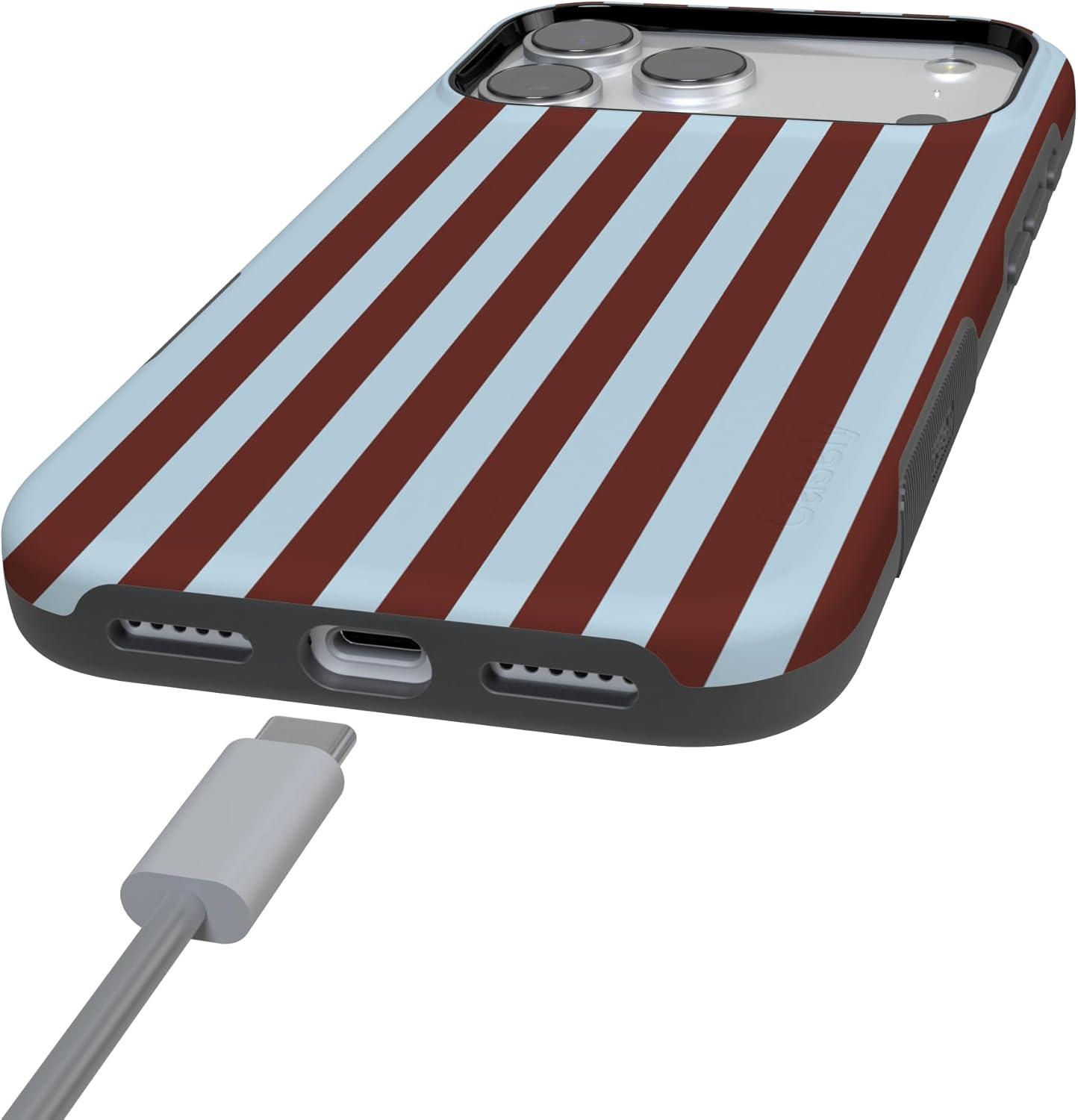 imageCasely iPhone 17 Pro Max Case  Be Mine  Tiny Hearts  Compatible with MagSafe  Bold Protective DesignSunday in Brooklyn  Chocolate Stripes