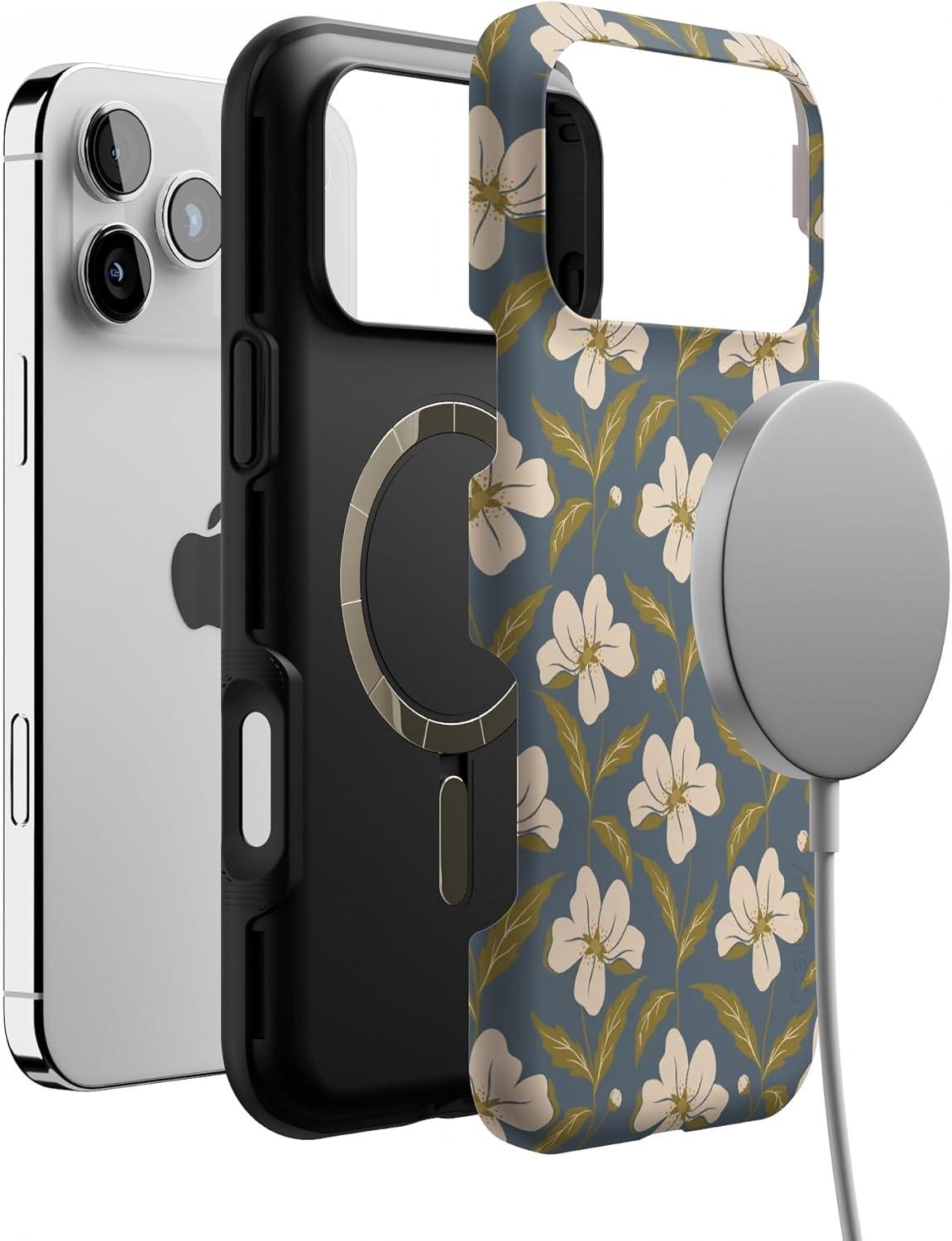 imageCasely iPhone 17 Pro Max Case  Be Mine  Tiny Hearts  Compatible with MagSafe  Bold Protective DesignThe Boyfriend Collection  Leid Back