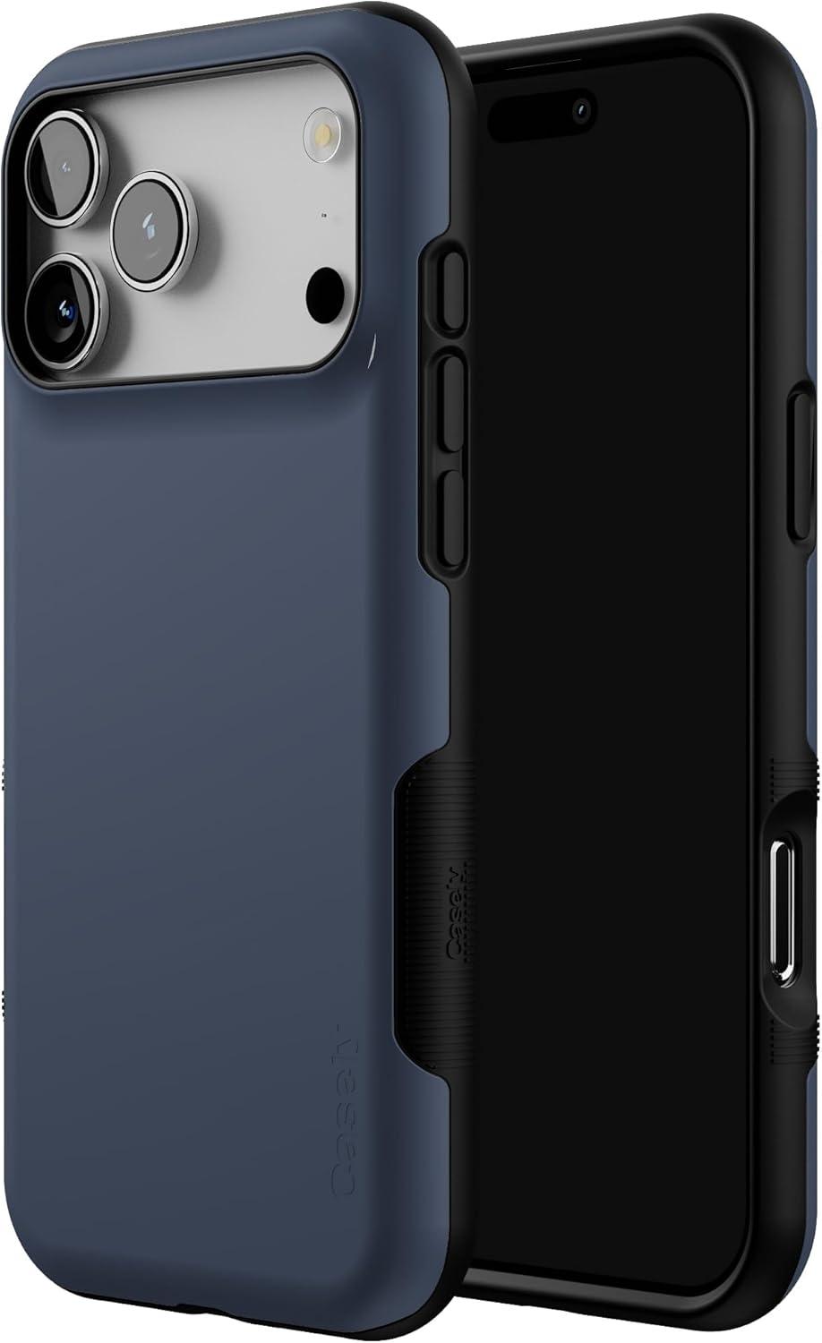 imageCasely iPhone 17 Pro Max Case  Be Mine  Tiny Hearts  Compatible with MagSafe  Bold Protective DesignThe Boyfriend Collection  Slate Blue