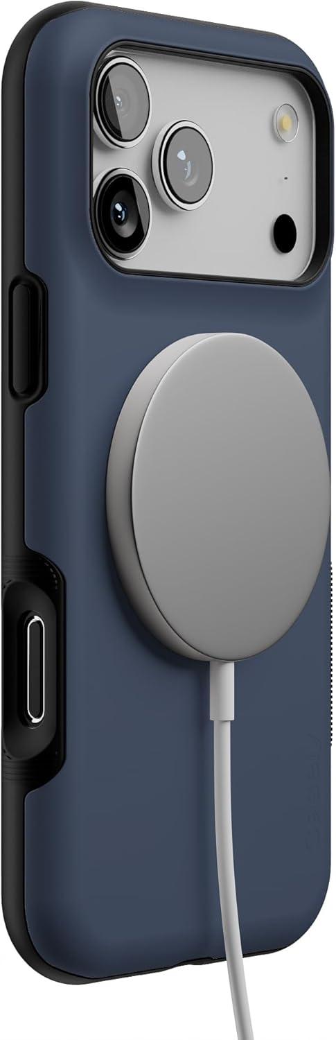 imageCasely iPhone 17 Pro Max Case  Be Mine  Tiny Hearts  Compatible with MagSafe  Bold Protective DesignThe Boyfriend Collection  Slate Blue