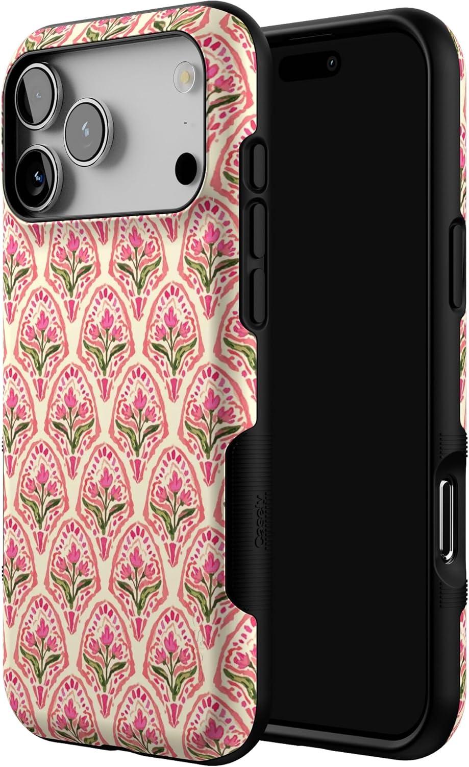 imageCasely iPhone 17 Pro Max Case  Be Mine  Tiny Hearts  Compatible with MagSafe  Bold Protective DesignTulip Tapestry  Jenna Palek x Casely