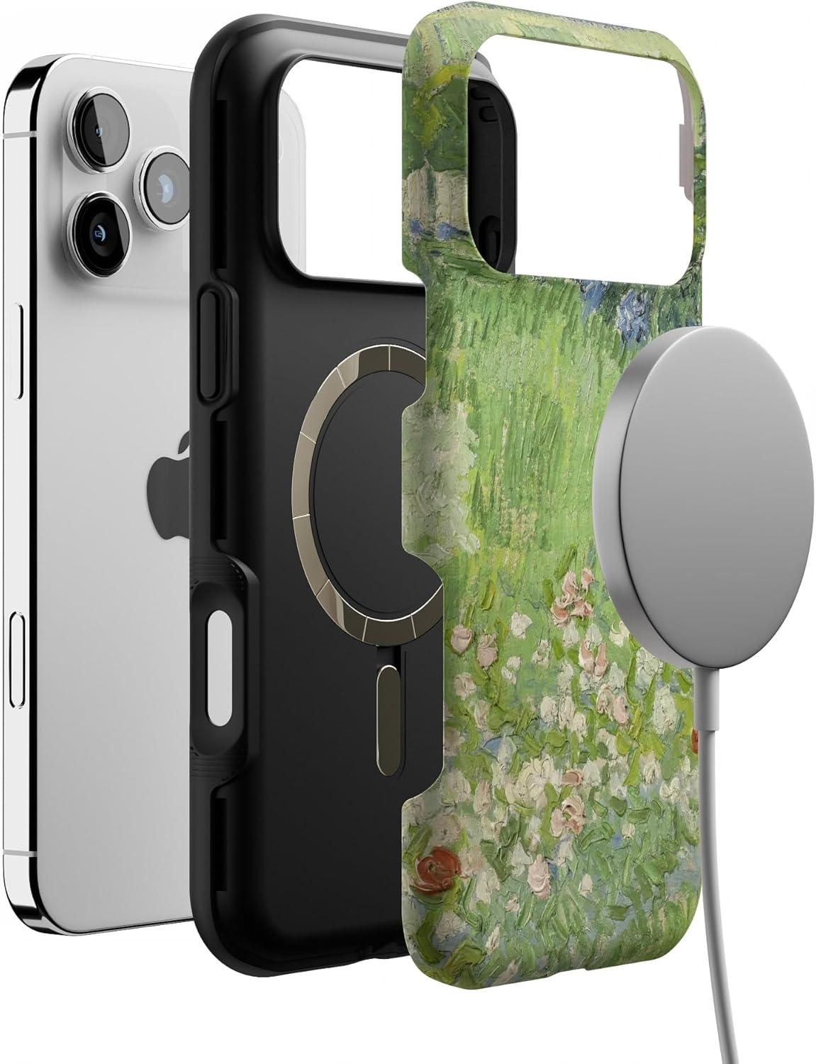 imageCasely iPhone 17 Pro Max Case  Be Mine  Tiny Hearts  Compatible with MagSafe  Bold Protective DesignVan Gogh  Vincents Admired Garden
