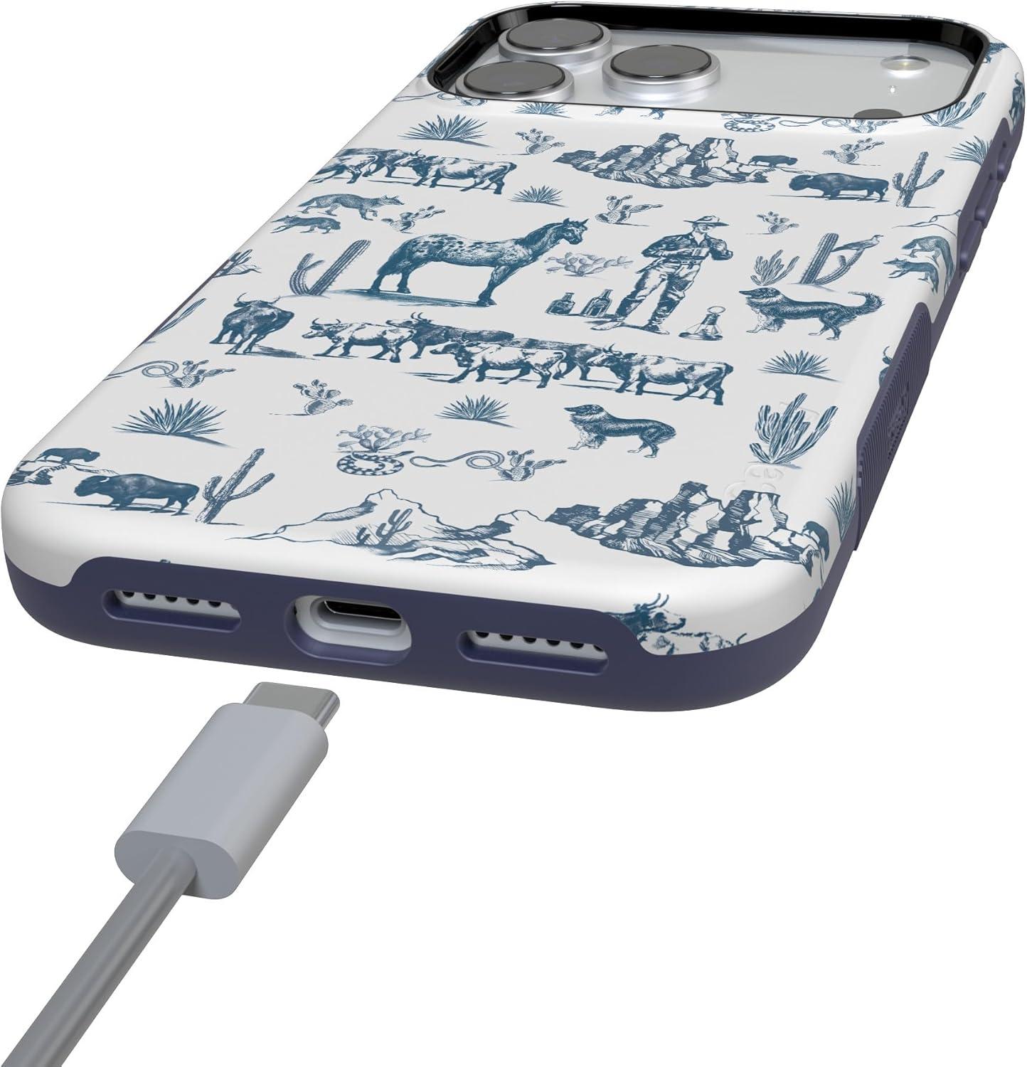 imageCasely iPhone 17 Pro Max Case  Be Mine  Tiny Hearts  Compatible with MagSafe  Bold Protective DesignWild West Adventure  Desert