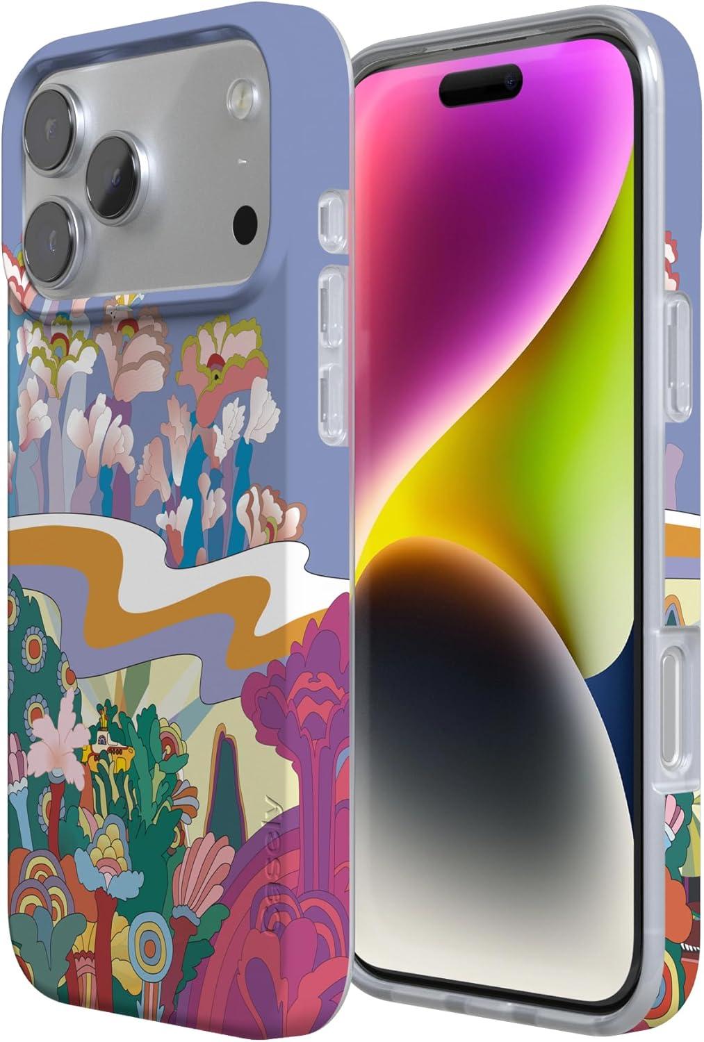 imageCasely iPhone 17 Pro Max Case  Field of Flowers  Pastel Floral  Compatible with MagSafe  Classic Ultra Slim DesignBeneath the Waves  The Beatles Yellow Sub