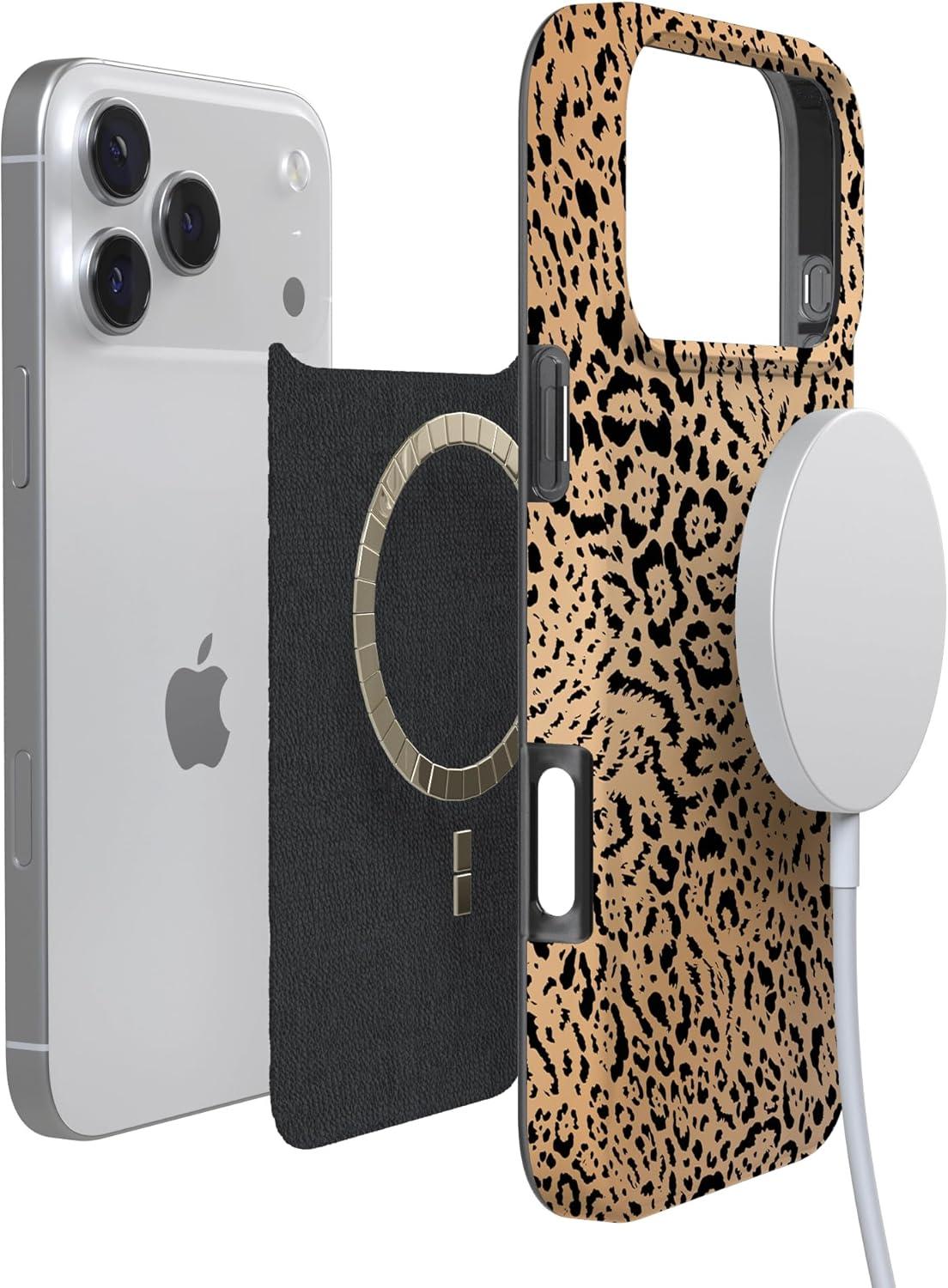 imageCasely iPhone 17 Pro Max Case  Field of Flowers  Pastel Floral  Compatible with MagSafe  Classic Ultra Slim DesignBorn to Be Wild  Jaguar Print