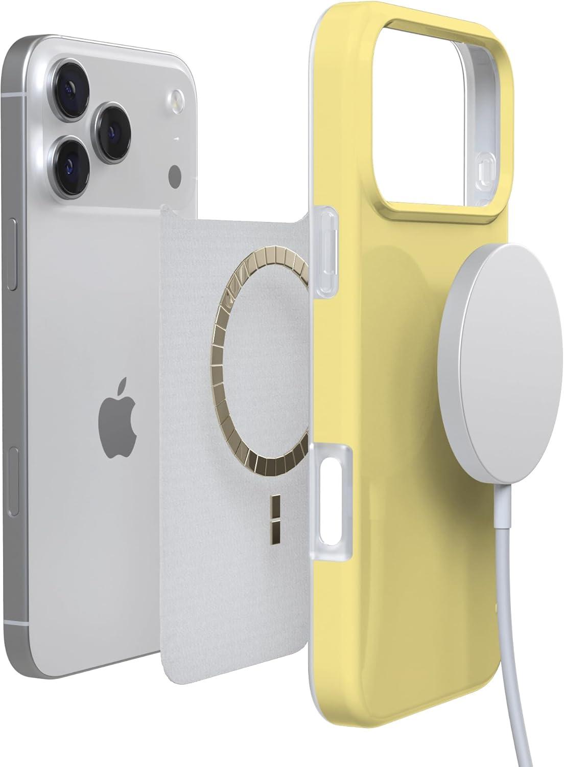 imageCasely iPhone 17 Pro Max Case  Field of Flowers  Pastel Floral  Compatible with MagSafe  Classic Ultra Slim DesignButter Me Up  Butter Yellow