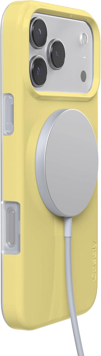 imageCasely iPhone 17 Pro Max Case  Field of Flowers  Pastel Floral  Compatible with MagSafe  Classic Ultra Slim DesignButter Me Up  Butter Yellow