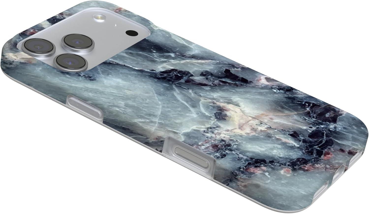 imageCasely iPhone 17 Pro Max Case  Field of Flowers  Pastel Floral  Compatible with MagSafe  Classic Ultra Slim DesignDeep Sea  Blue Marble