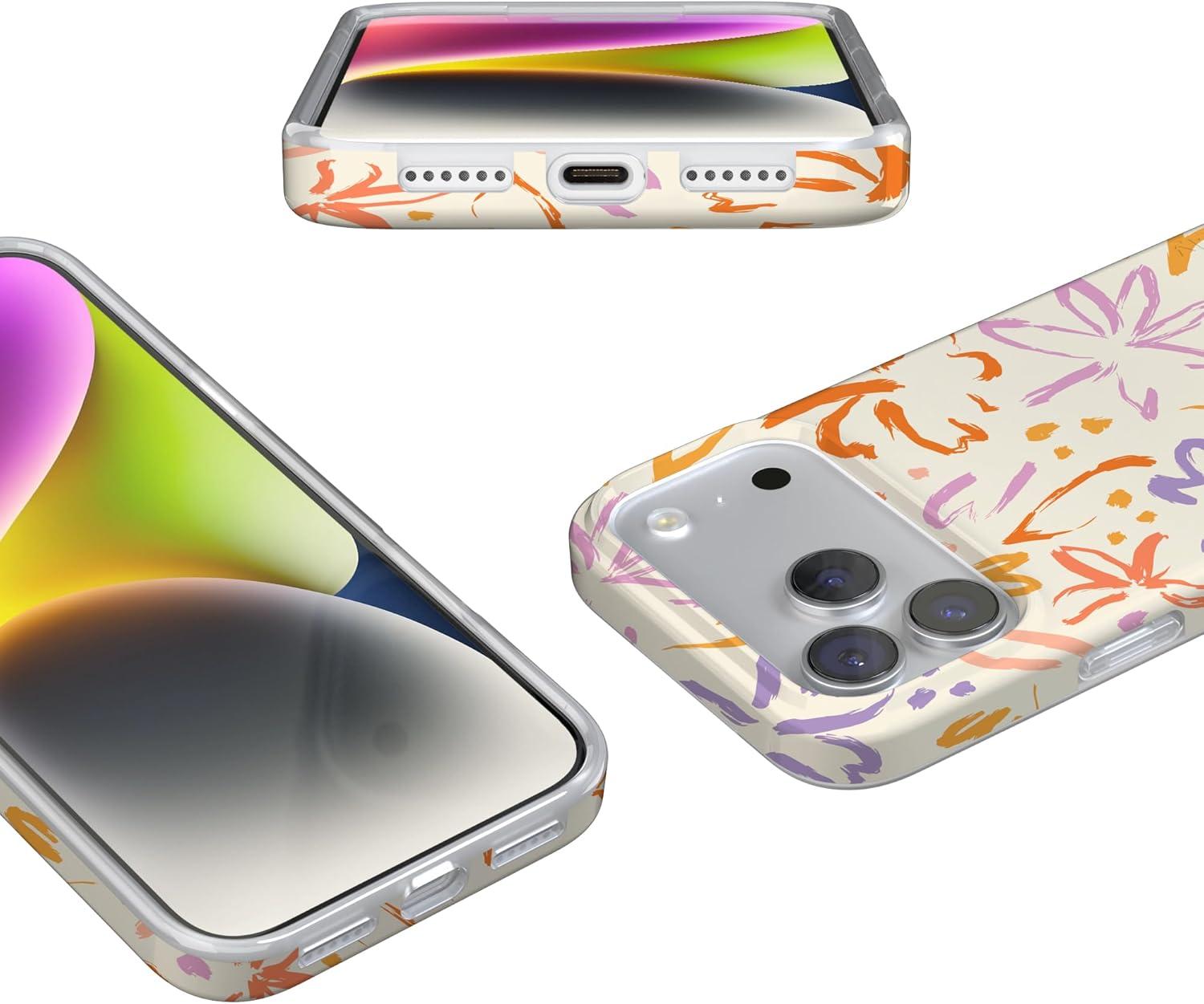 imageCasely iPhone 17 Pro Max Case  Field of Flowers  Pastel Floral  Compatible with MagSafe  Classic Ultra Slim DesignHibiscus Blooms  Hawaiian Floral