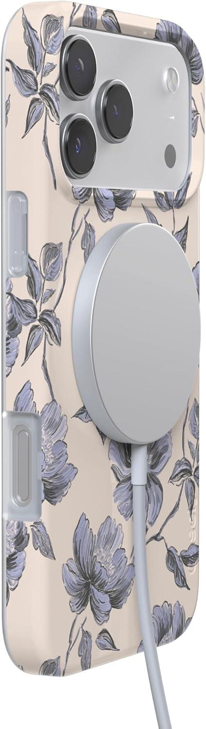imageCasely iPhone 17 Pro Max Case  Field of Flowers  Pastel Floral  Compatible with MagSafe  Classic Ultra Slim DesignInk  Iris  Vintage Floral