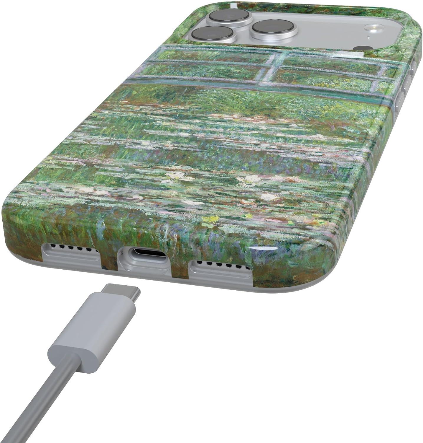 imageCasely iPhone 17 Pro Max Case  Field of Flowers  Pastel Floral  Compatible with MagSafe  Classic Ultra Slim DesignMonets Bridge  The Met Museum