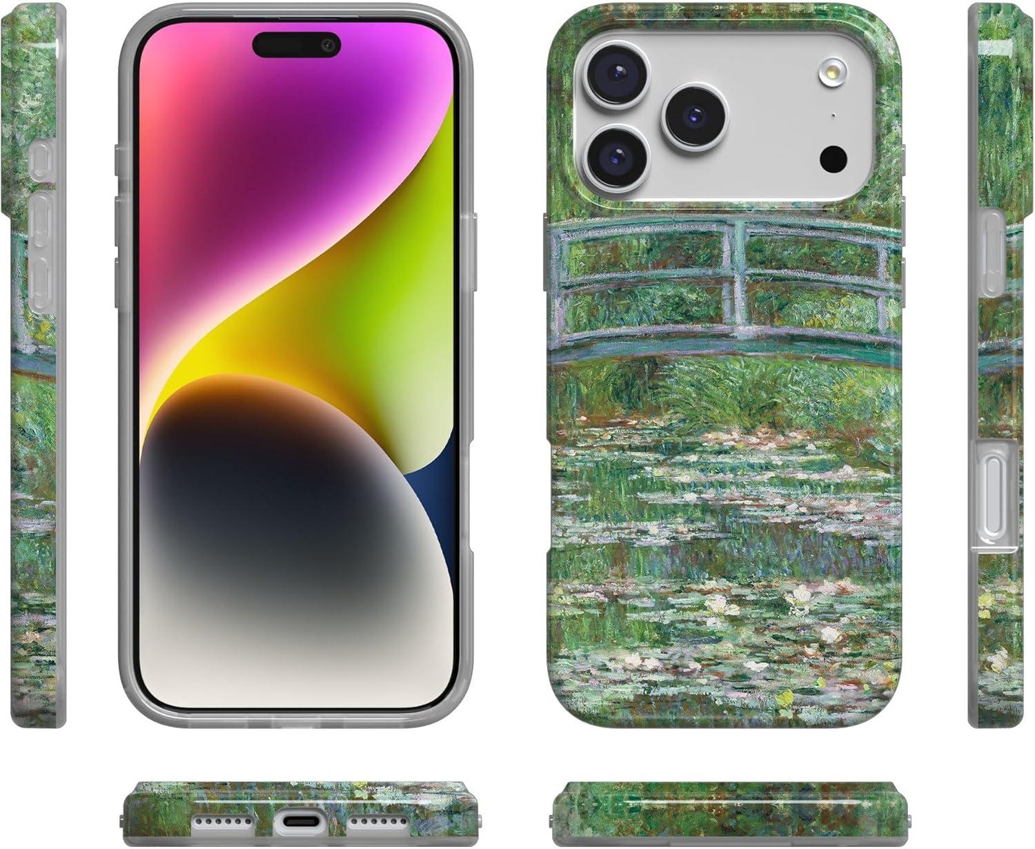 imageCasely iPhone 17 Pro Max Case  Field of Flowers  Pastel Floral  Compatible with MagSafe  Classic Ultra Slim DesignMonets Bridge  The Met Museum