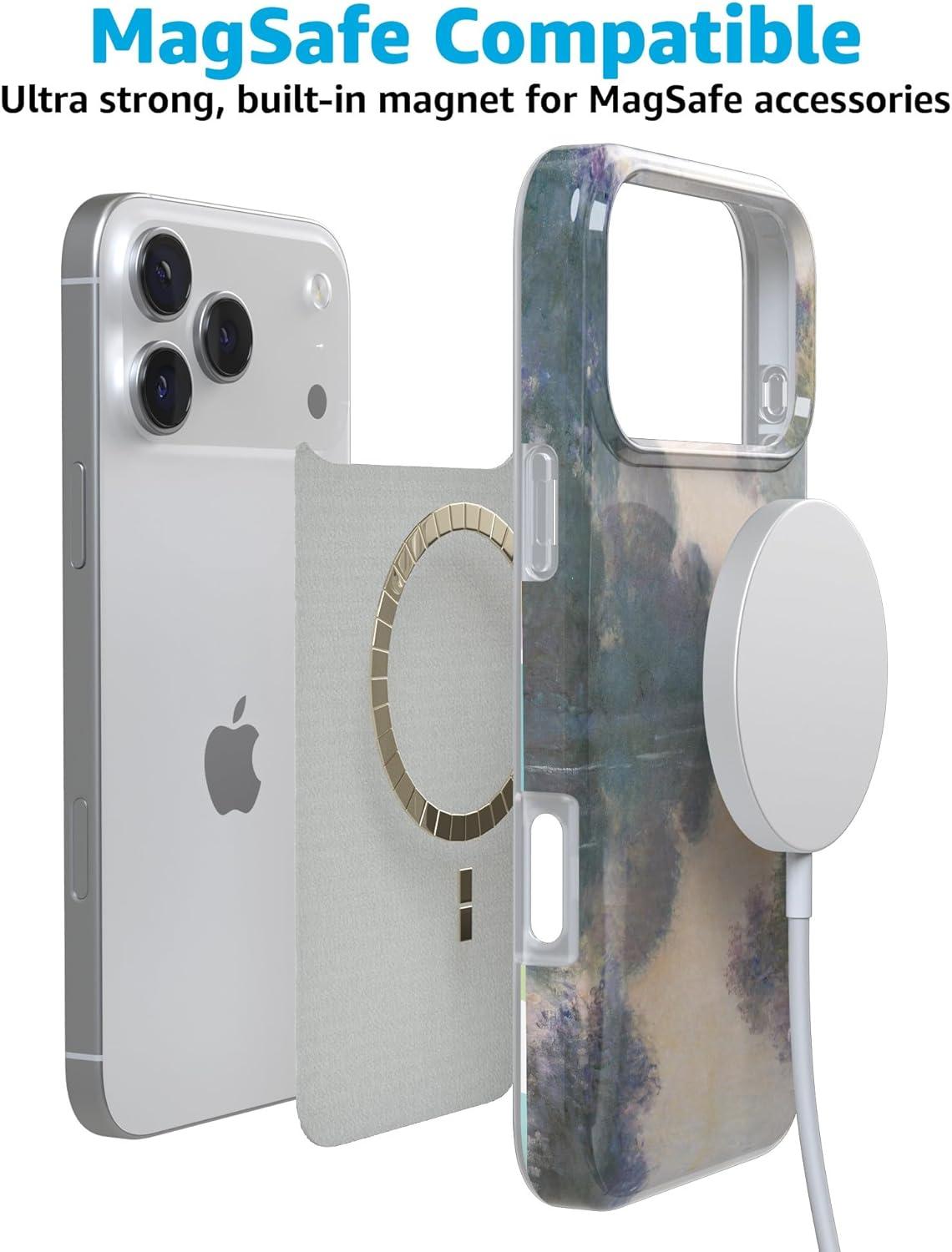 imageCasely iPhone 17 Pro Max Case  Field of Flowers  Pastel Floral  Compatible with MagSafe  Classic Ultra Slim DesignMonets Morning  The Met Museum