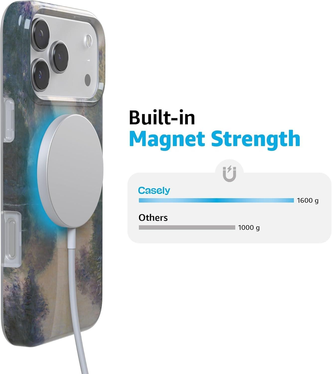 imageCasely iPhone 17 Pro Max Case  Field of Flowers  Pastel Floral  Compatible with MagSafe  Classic Ultra Slim DesignMonets Morning  The Met Museum