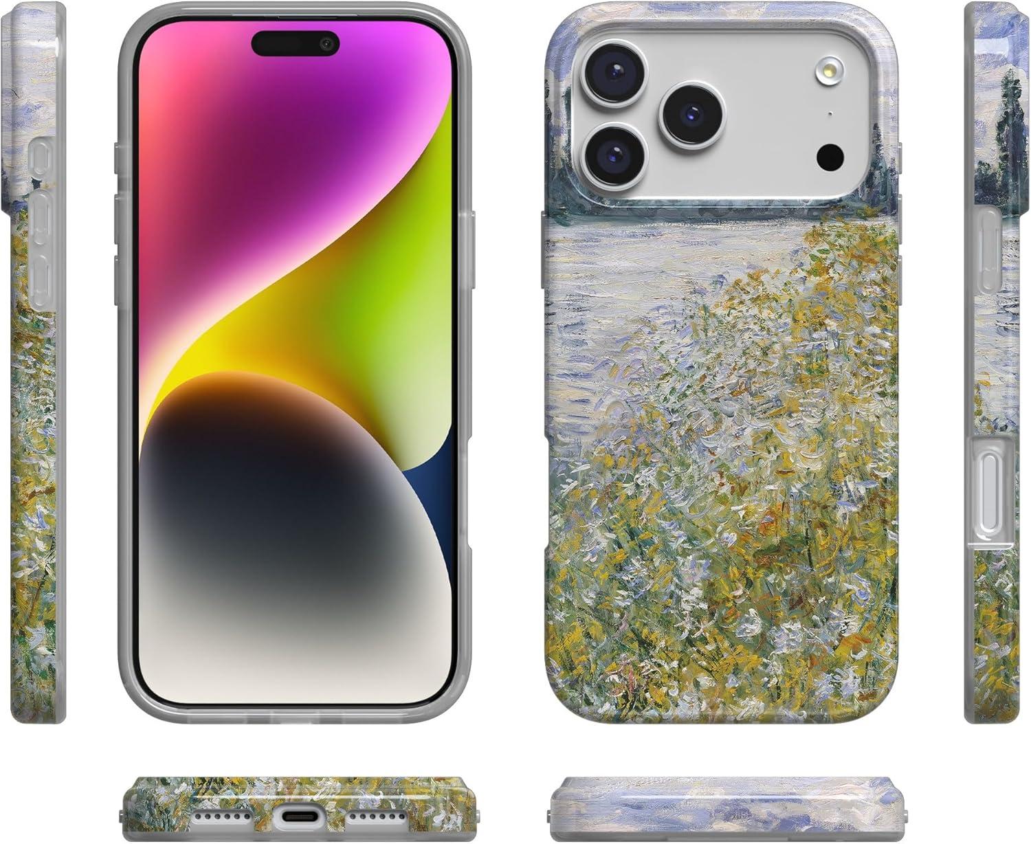 imageCasely iPhone 17 Pro Max Case  Field of Flowers  Pastel Floral  Compatible with MagSafe  Classic Ultra Slim DesignMonets Summer Landscape  The Met Museum