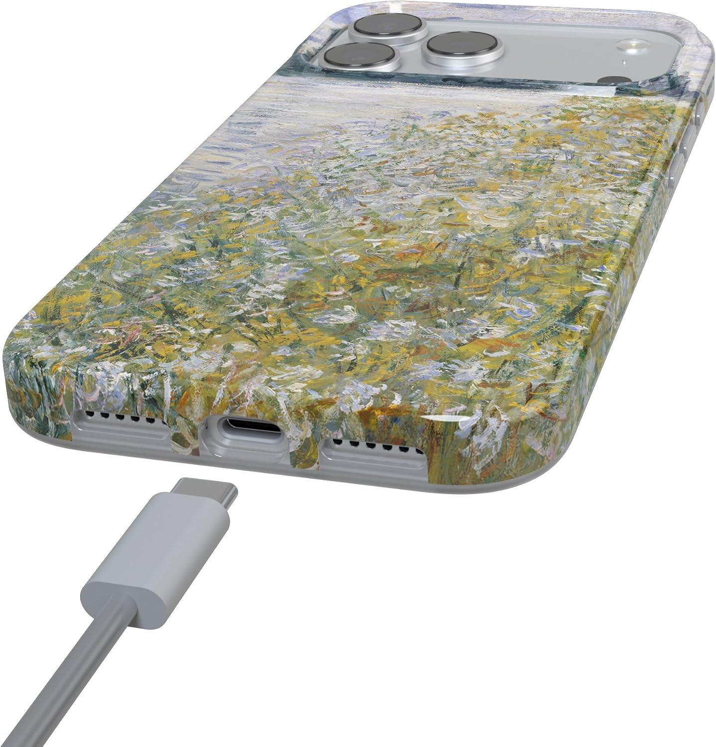 imageCasely iPhone 17 Pro Max Case  Field of Flowers  Pastel Floral  Compatible with MagSafe  Classic Ultra Slim DesignMonets Summer Landscape  The Met Museum