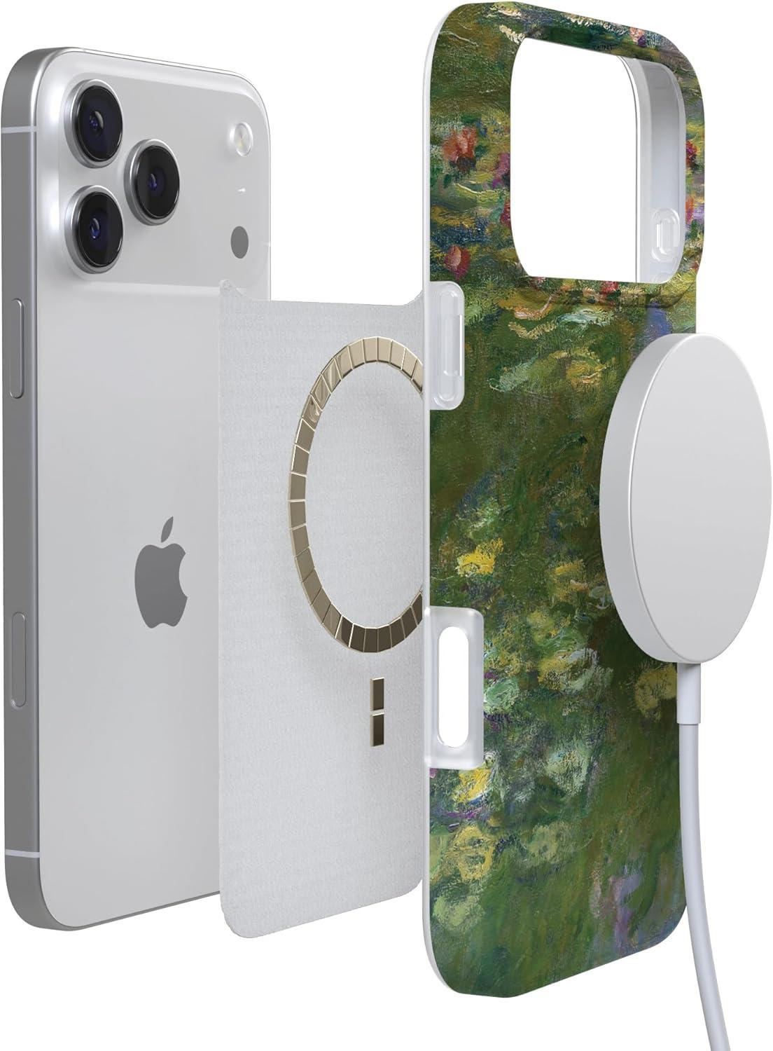 imageCasely iPhone 17 Pro Max Case  Field of Flowers  Pastel Floral  Compatible with MagSafe  Classic Ultra Slim DesignMonets Water Lilies  The Met Museum