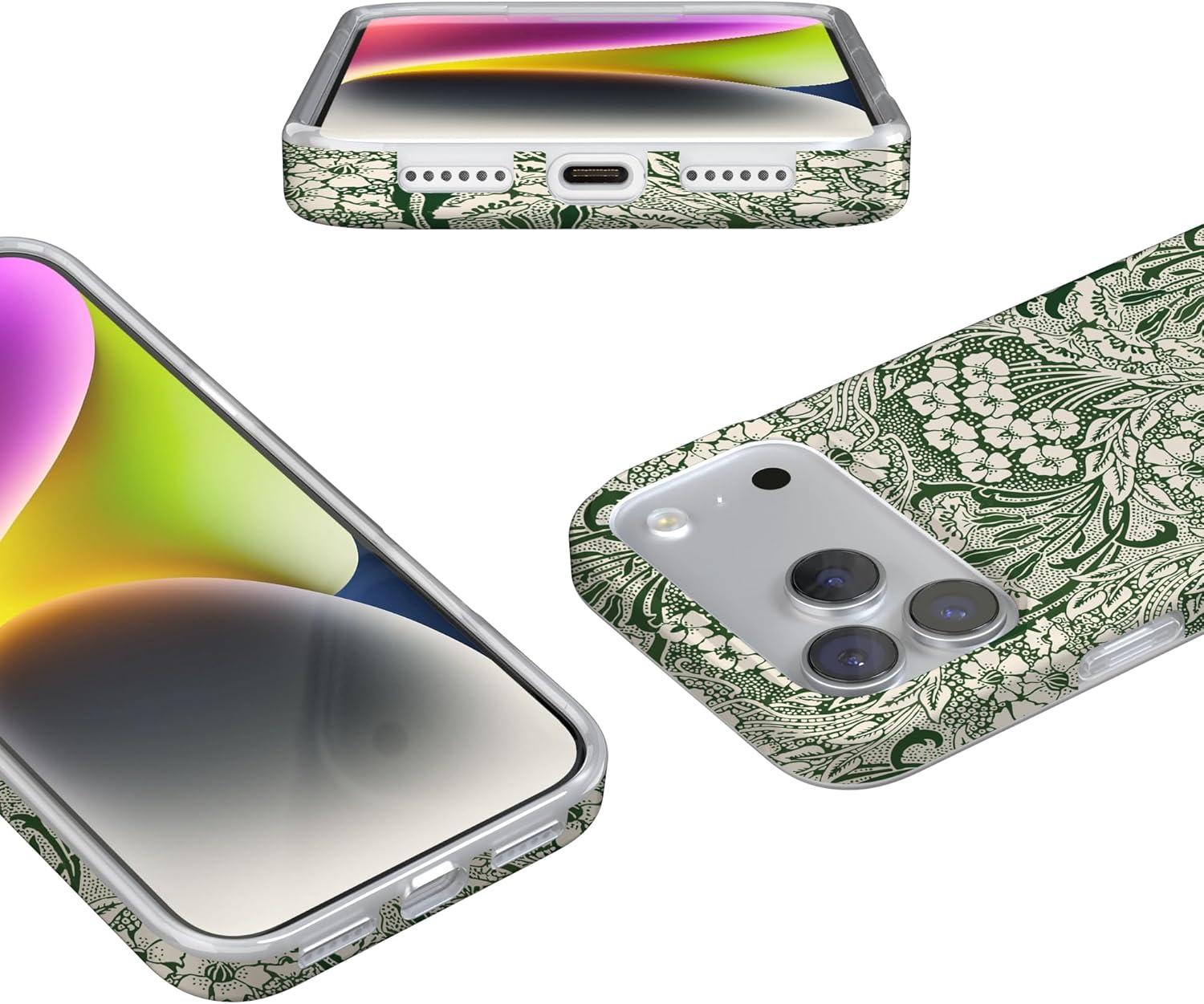 imageCasely iPhone 17 Pro Max Case  Field of Flowers  Pastel Floral  Compatible with MagSafe  Classic Ultra Slim DesignMystic Meadow  Green Gardens